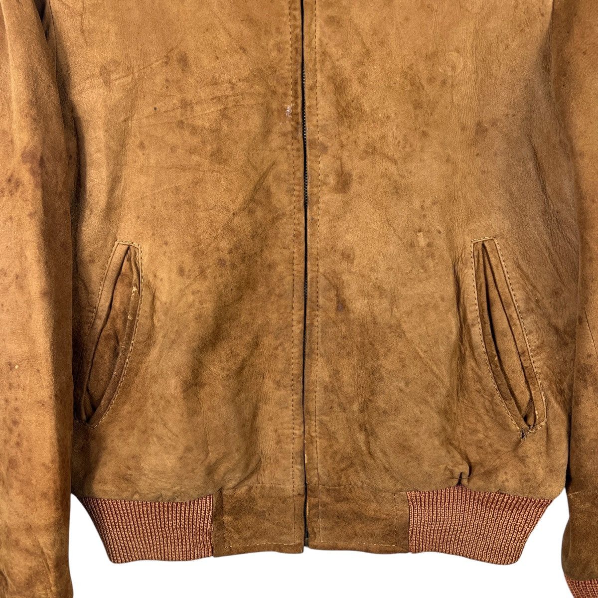 Vintage 🔥 TRUE VINTAGE 50s 60s SUEDE LEATHER JACKET MADE IN USA Size US M / EU 48-50 / 2 - 3 Thumbnail