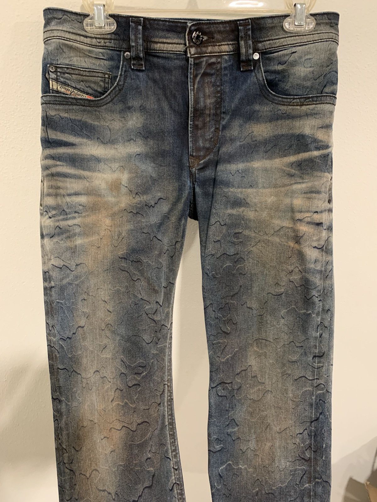 Diesel diesel blue skinny camo graphic jeans Size US 31 - 4 Thumbnail