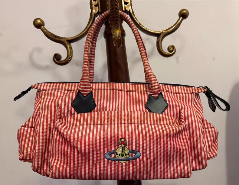 Vivienne Westwood Vivienne Westwood size os Red and white striped woven patte Size ONE SIZE - 1 Thumbnail