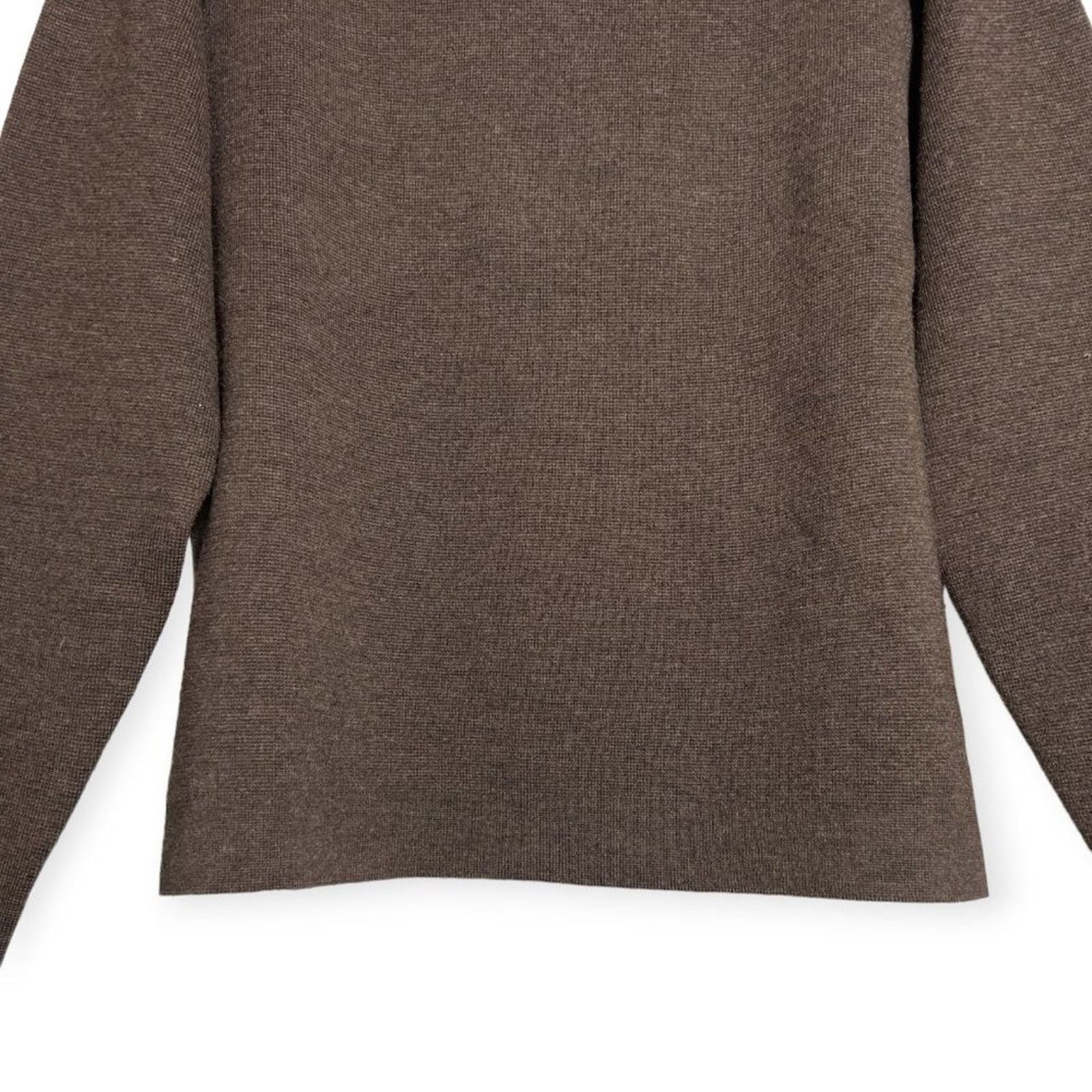 Raffi Raffi Linea Uomo Merino Wool Elbow Patch Sweater Brown L Size US L / EU 52-54 / 3 - 9 Thumbnail
