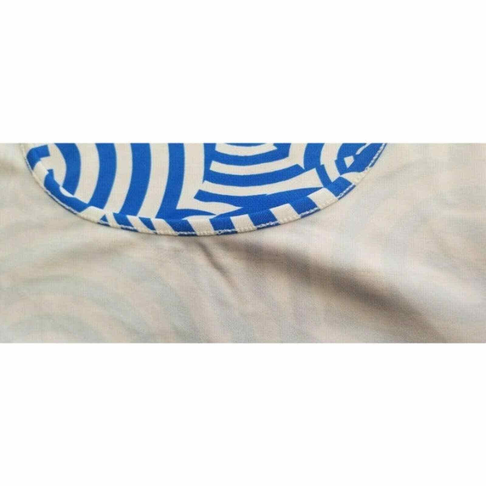 Molly Goddard Menswear Melly M Short Sleeve Shirt Dress Blue White Swirl Stipes See Size ONE SIZE - 11 Thumbnail