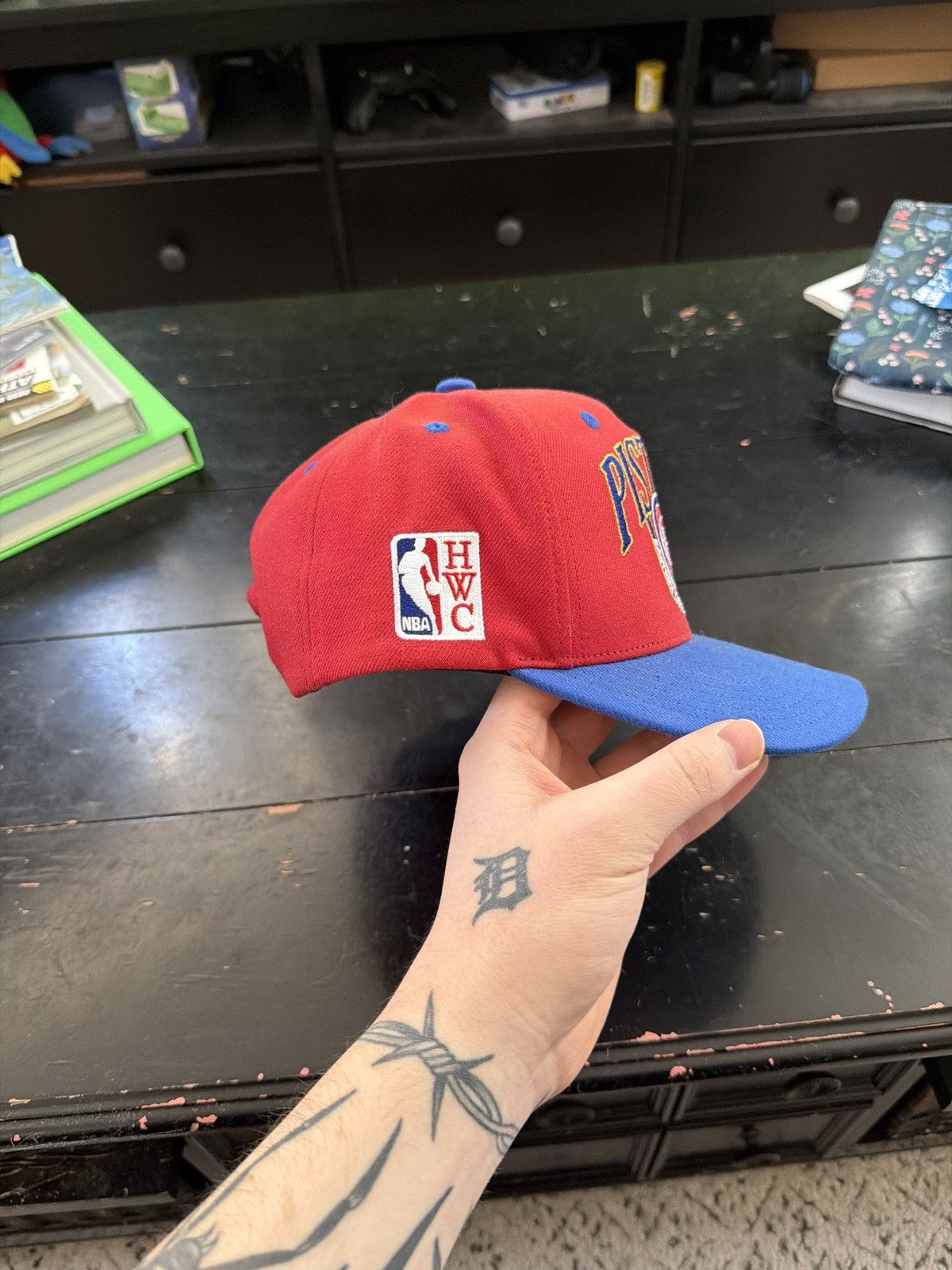 Mitchell & Ness Pistons Snapback Hat - mitchell and ness Size ONE SIZE - 3 Thumbnail