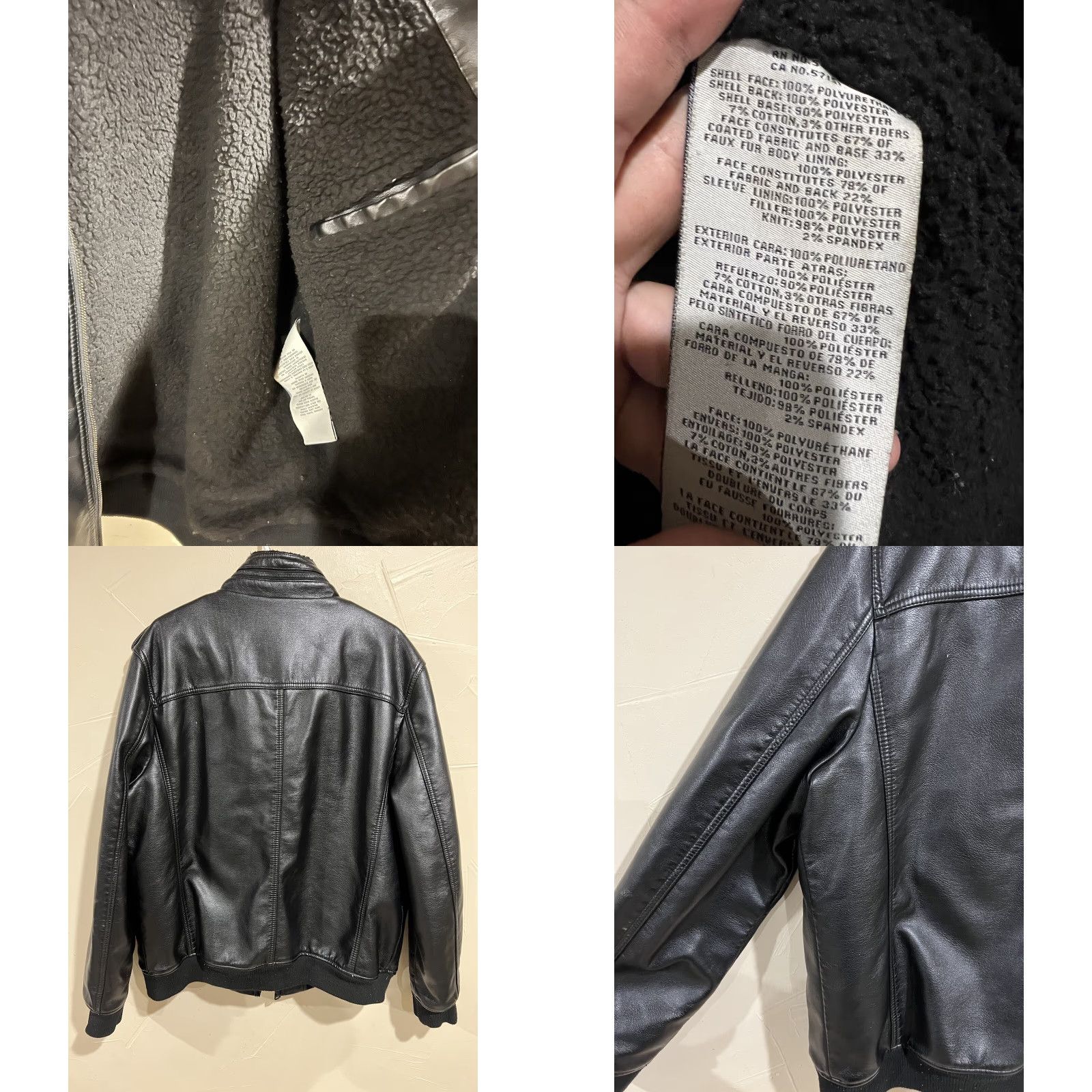 Levi's Levi's Jacket Leather Bomber XL Black Men Size US XL / EU 56 / 4 - 8 Thumbnail