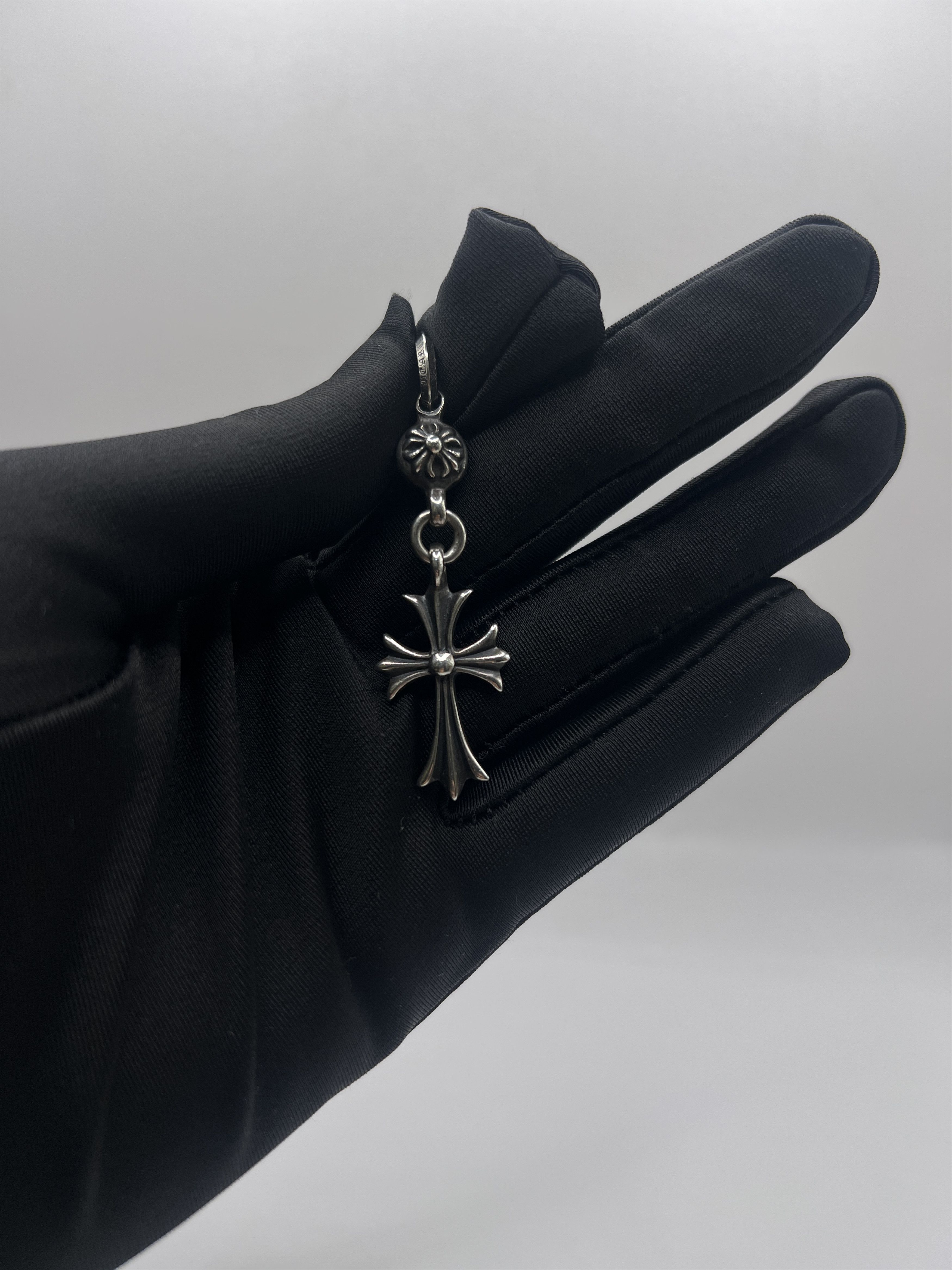 Chrome Hearts Chrome Hearts 1 Ball TINY CROSS Pendant With Ball Chain Size ONE SIZE - 6 Thumbnail