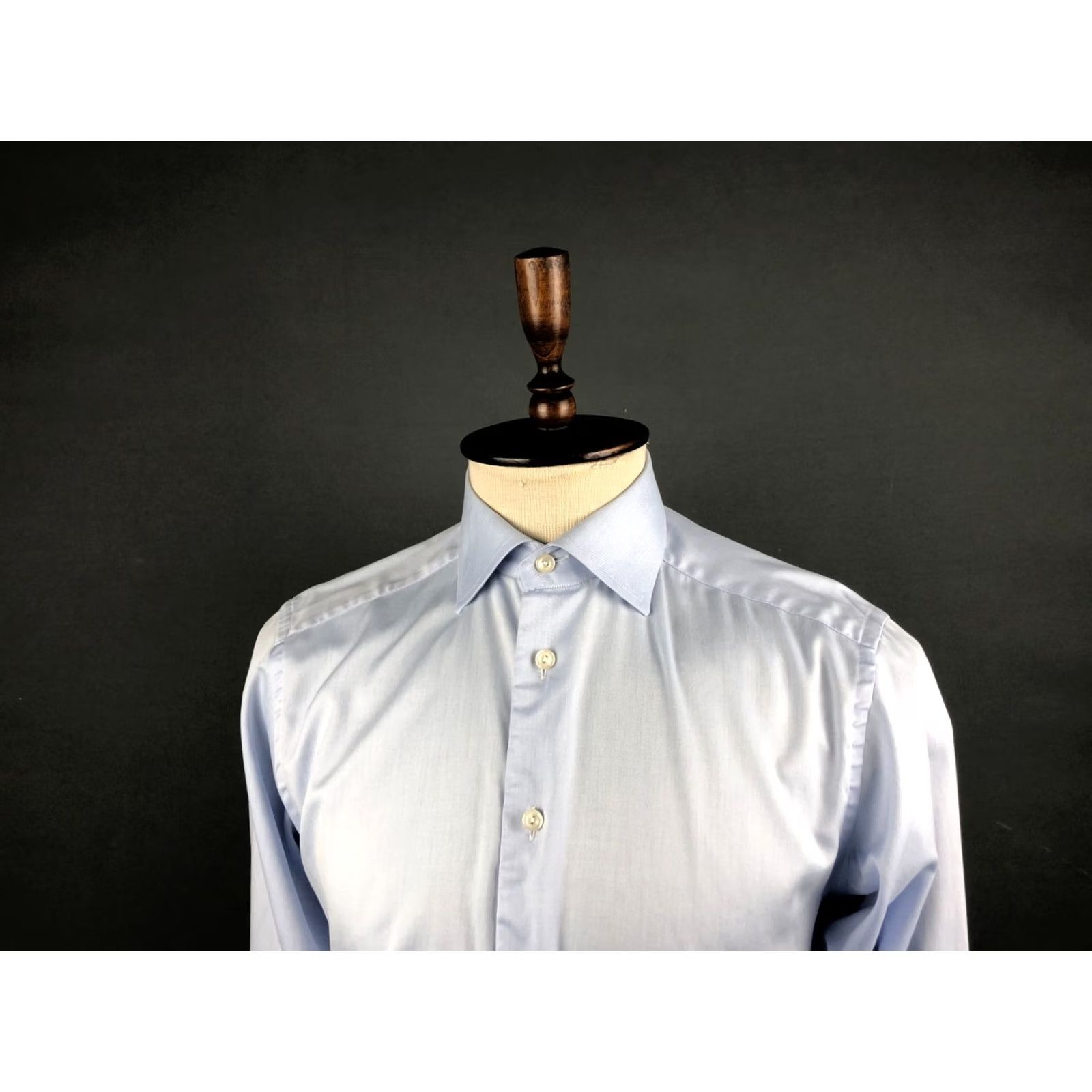 Eton ETON Men's Shirt 39 Blue Cotton Long Sleeve Slim Fit Button-Up Casual Shirt Size US L / EU 52-54 / 3 - 5 Thumbnail