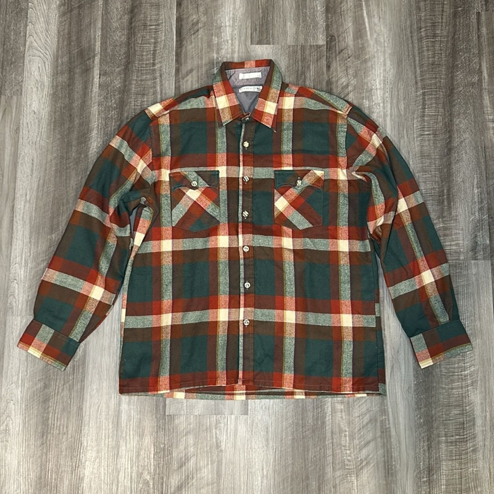 Other Claybrooke Vintage Flannel Long Sleeve Button Down - Large Size US L / EU 52-54 / 3 - 2 Thumbnail