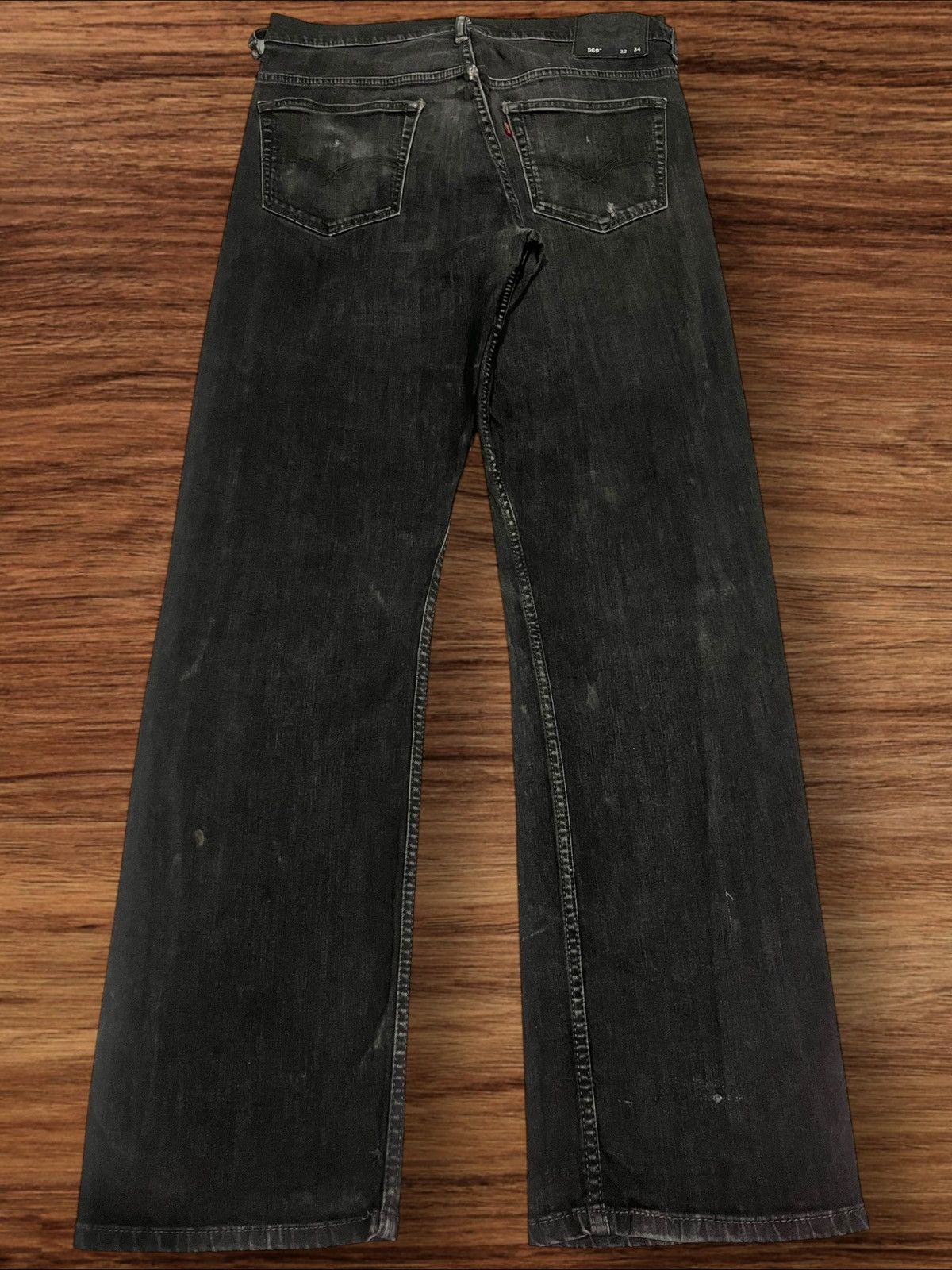 Levi's × Vintage ⚡️Y2K⚡️Vintage Y2K Levi’s 569 Black Faded Washed Grunge Jeans Size US 34 / EU 50 - 2 Thumbnail