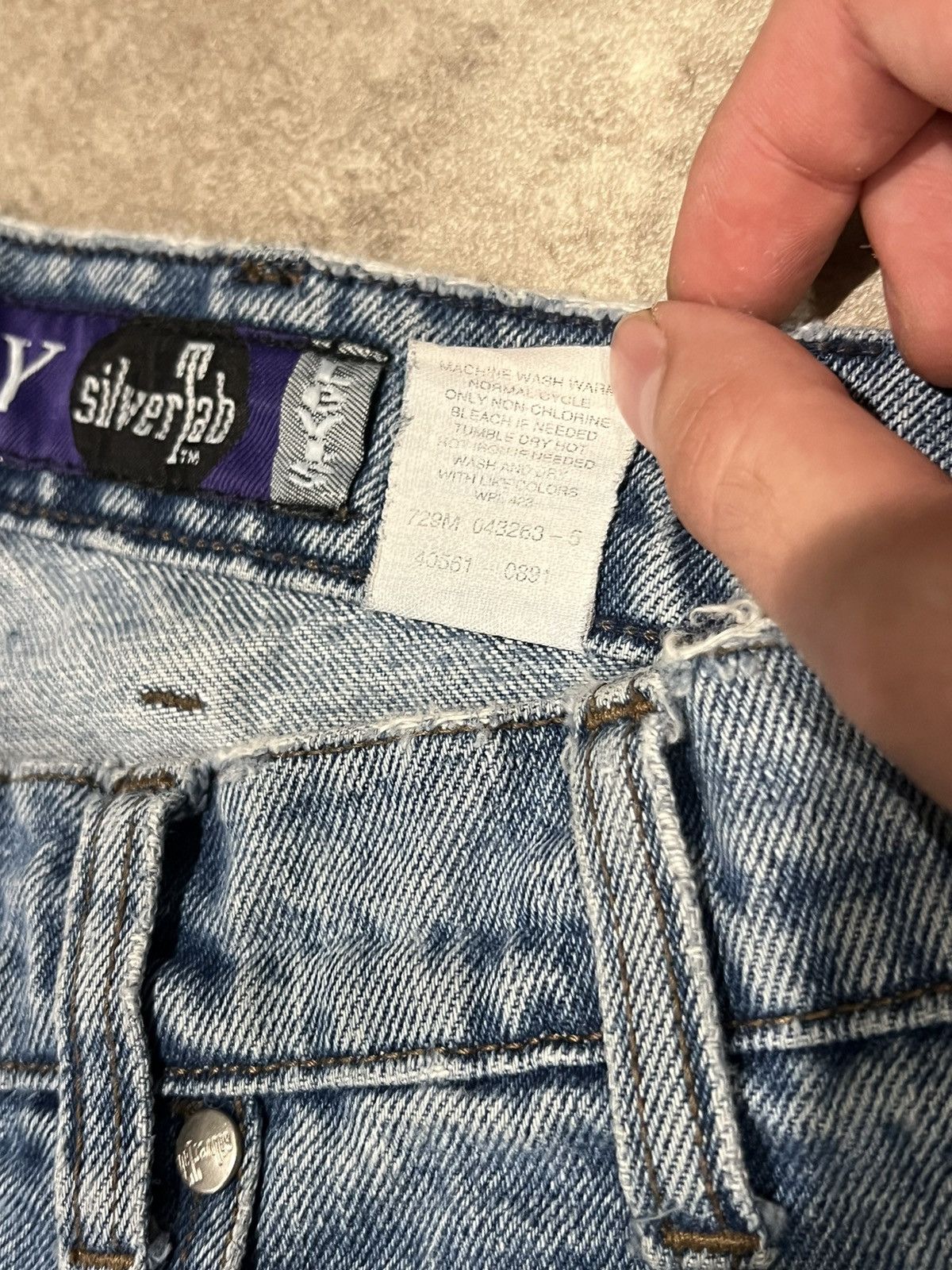 Levi's × Levi's Vintage Clothing × Vintage Baggy SilverTab Vintage Distressed Levis Size US 32 / EU 48 - 6 Thumbnail
