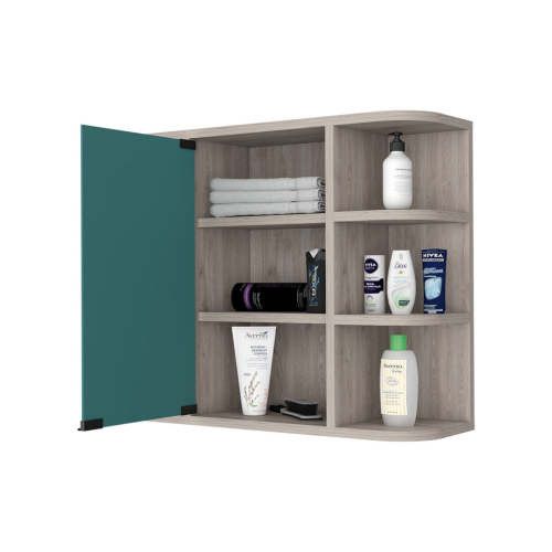 Designer × Homemade Valdez Medicine Cabinet With Six Shelves, Mirror Cabinet Size US L / EU 52-54 / 3 - 7 Thumbnail
