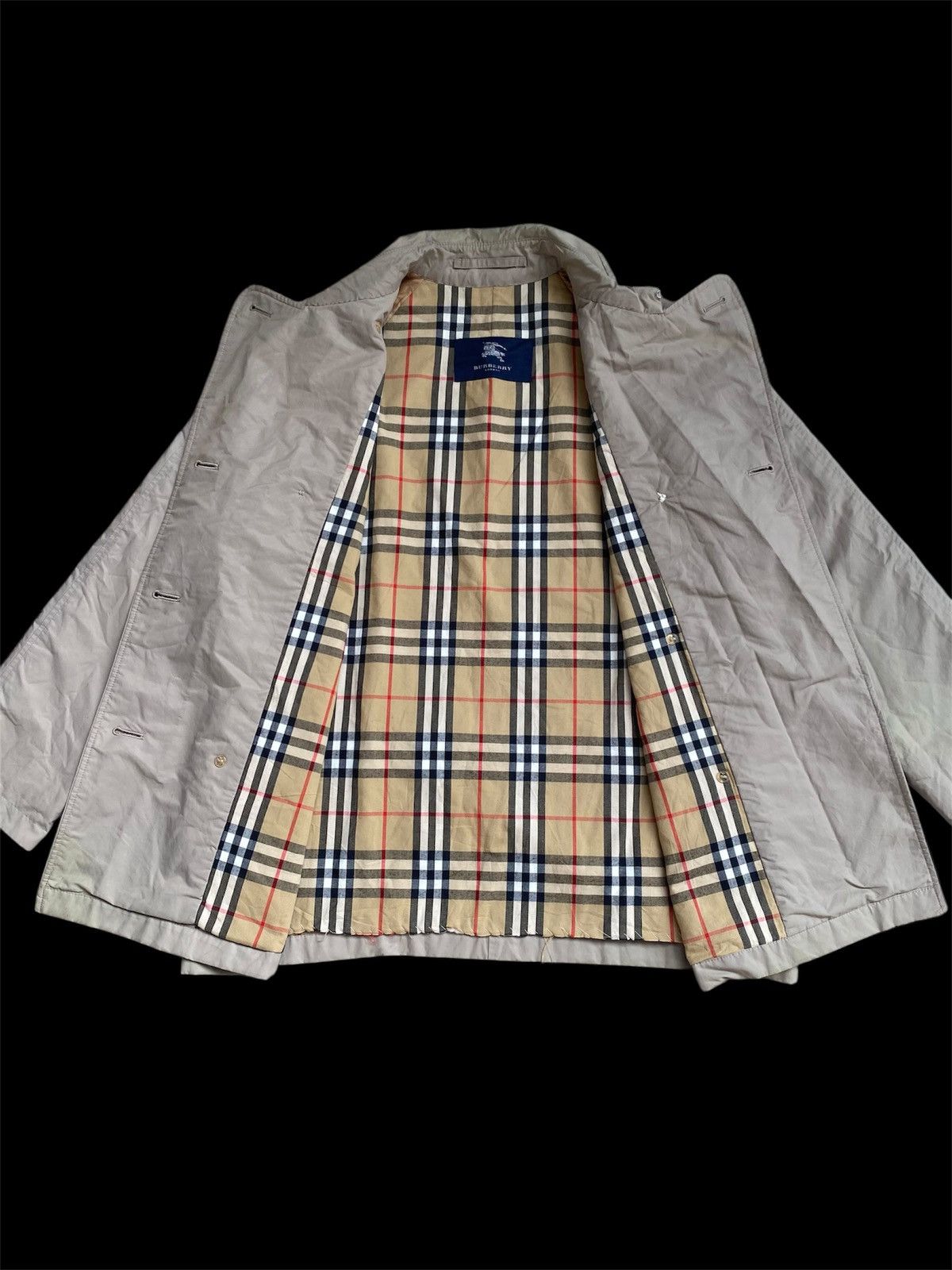Burberry Burberry Double Breast Nova Check Trench Coat Size US L / EU 52-54 / 3 - 1 Thumbnail