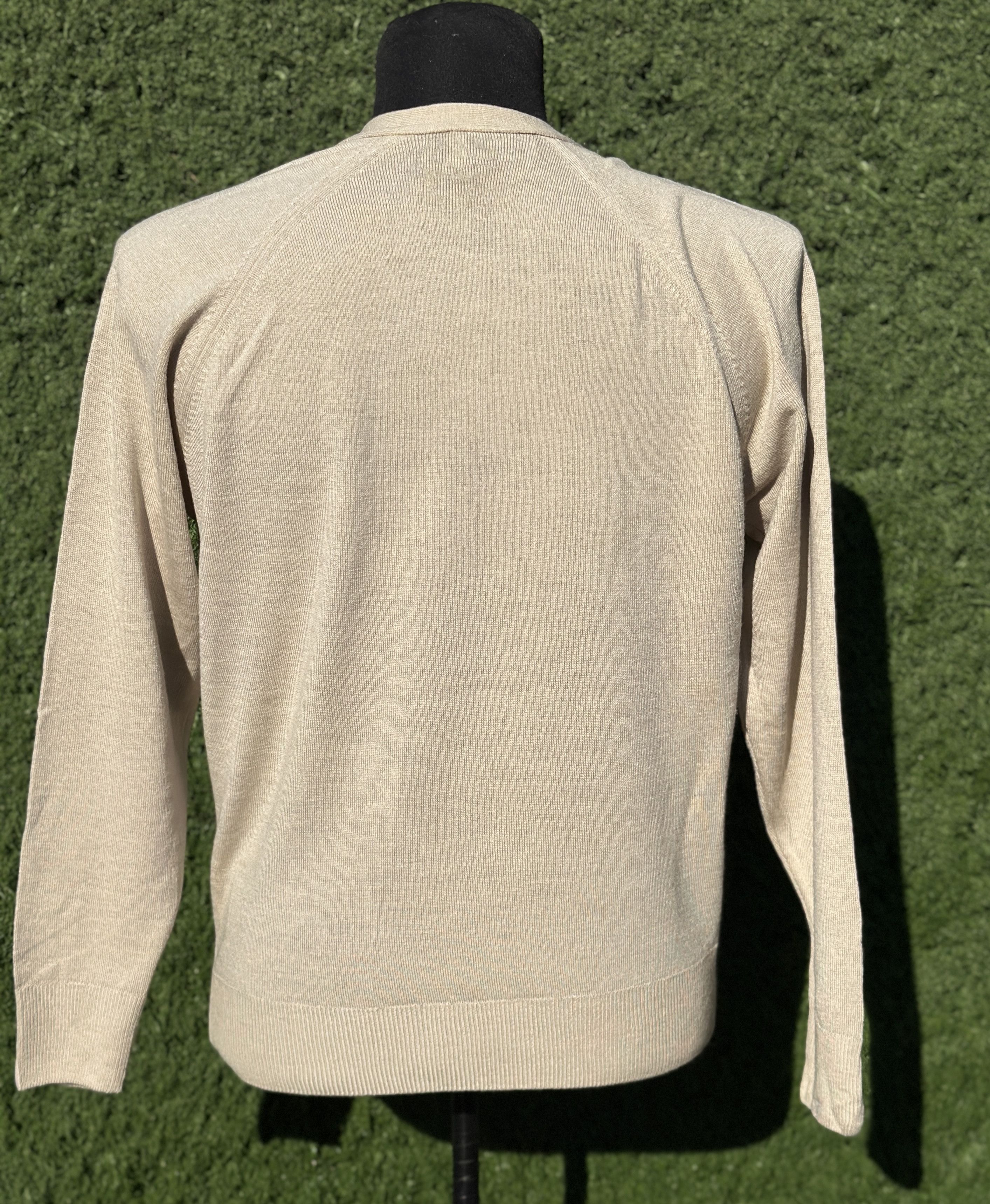 Prada Prada Milano Fine Knit Wool Cardigan Button Beige Size 40 IT Size M / US 6-8 / IT 42-44 - 4 Thumbnail