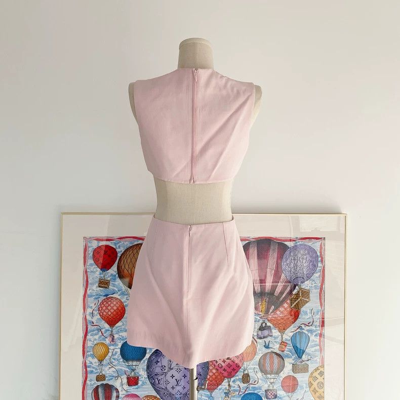 Valentino Valentino Pink flower openwork dress Size S / US 4 / IT 40 - 2 Thumbnail