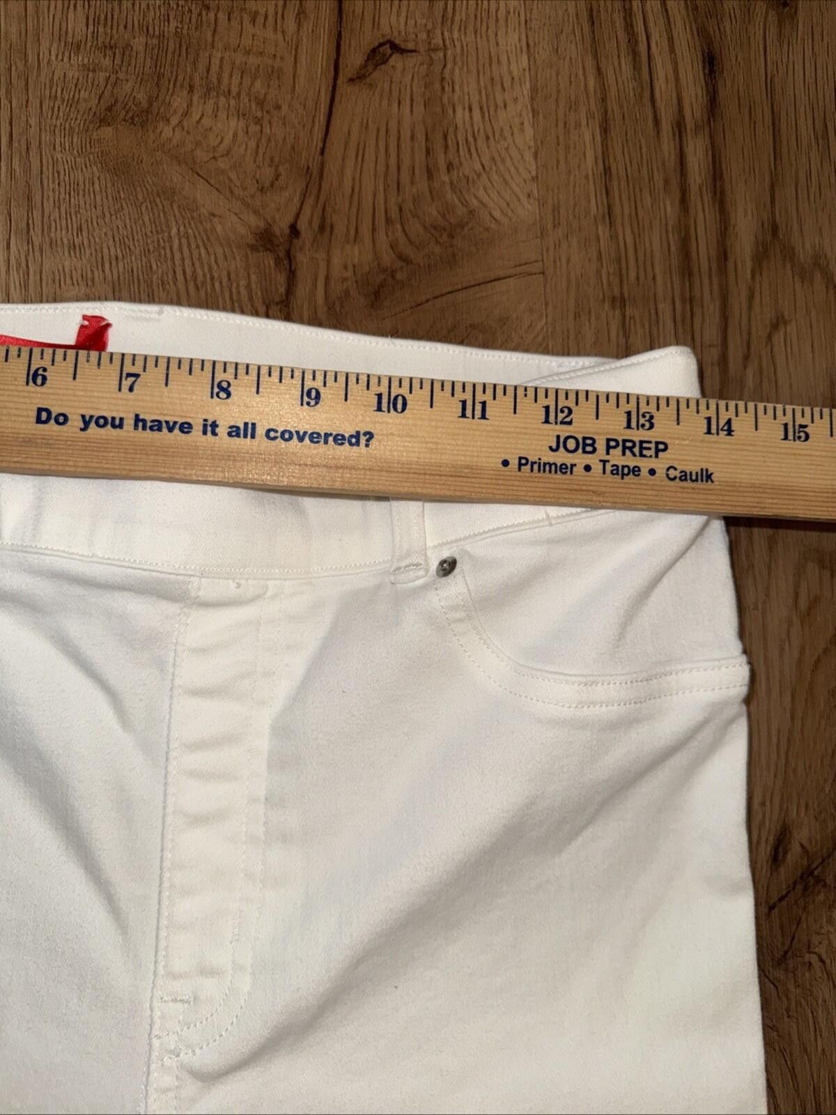 Domenico Spano Spanx EveryWear Flare Jeans High Rise 70s White Raw Hem Size 32" / US 10 / IT 46 - 6 Thumbnail