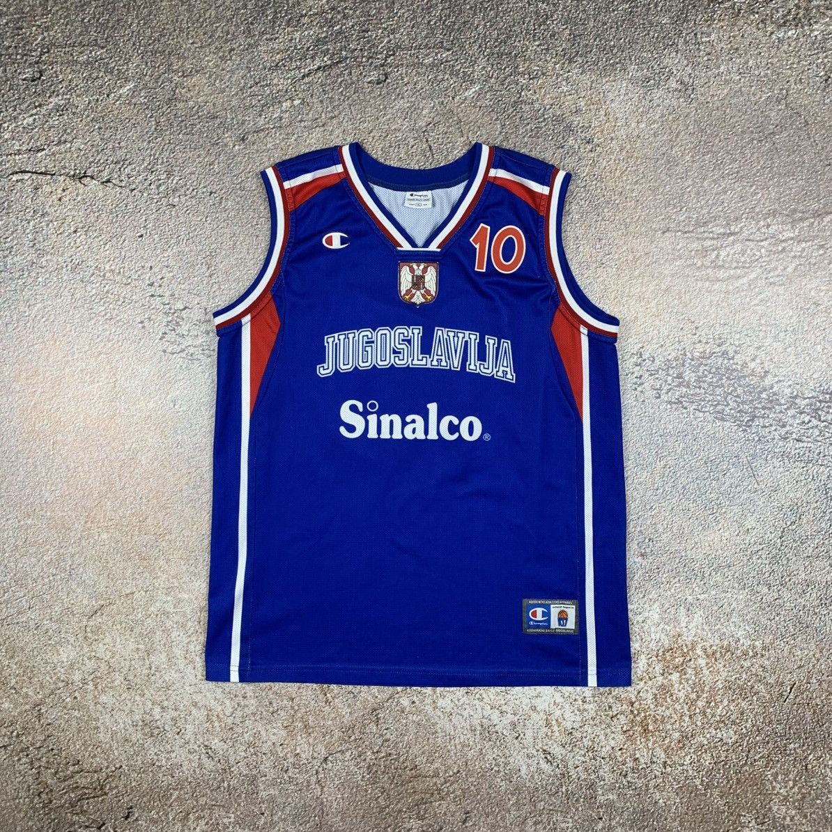 Champion 90’s Yugoslavia Jaric Yugoslavija Champion Basketball Jersey Size US XL / EU 56 / 4 - 1 Thumbnail