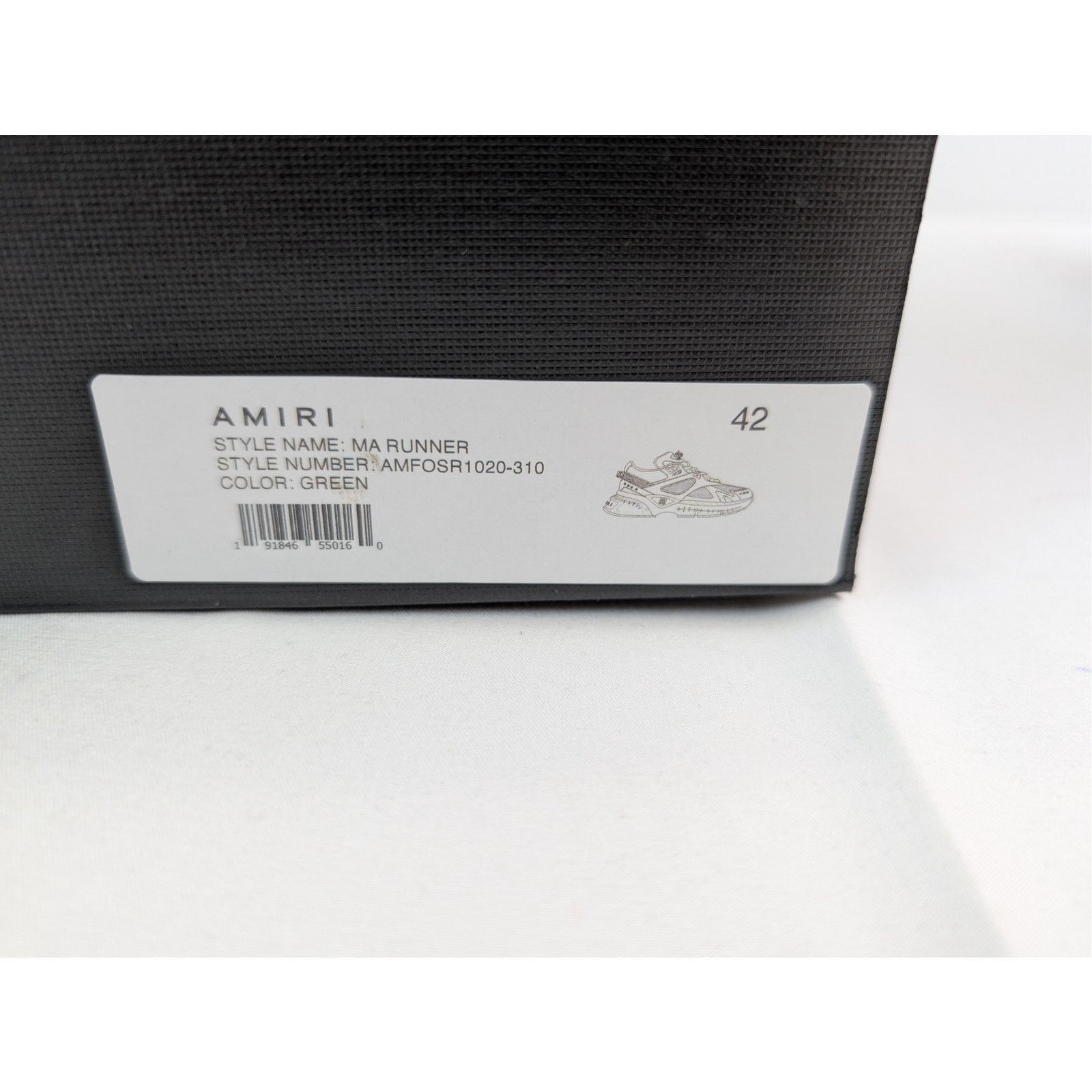 Amiri o1rshd1 MA Runner Sneakers in Green Size US 9 / EU 42 - 24 Thumbnail