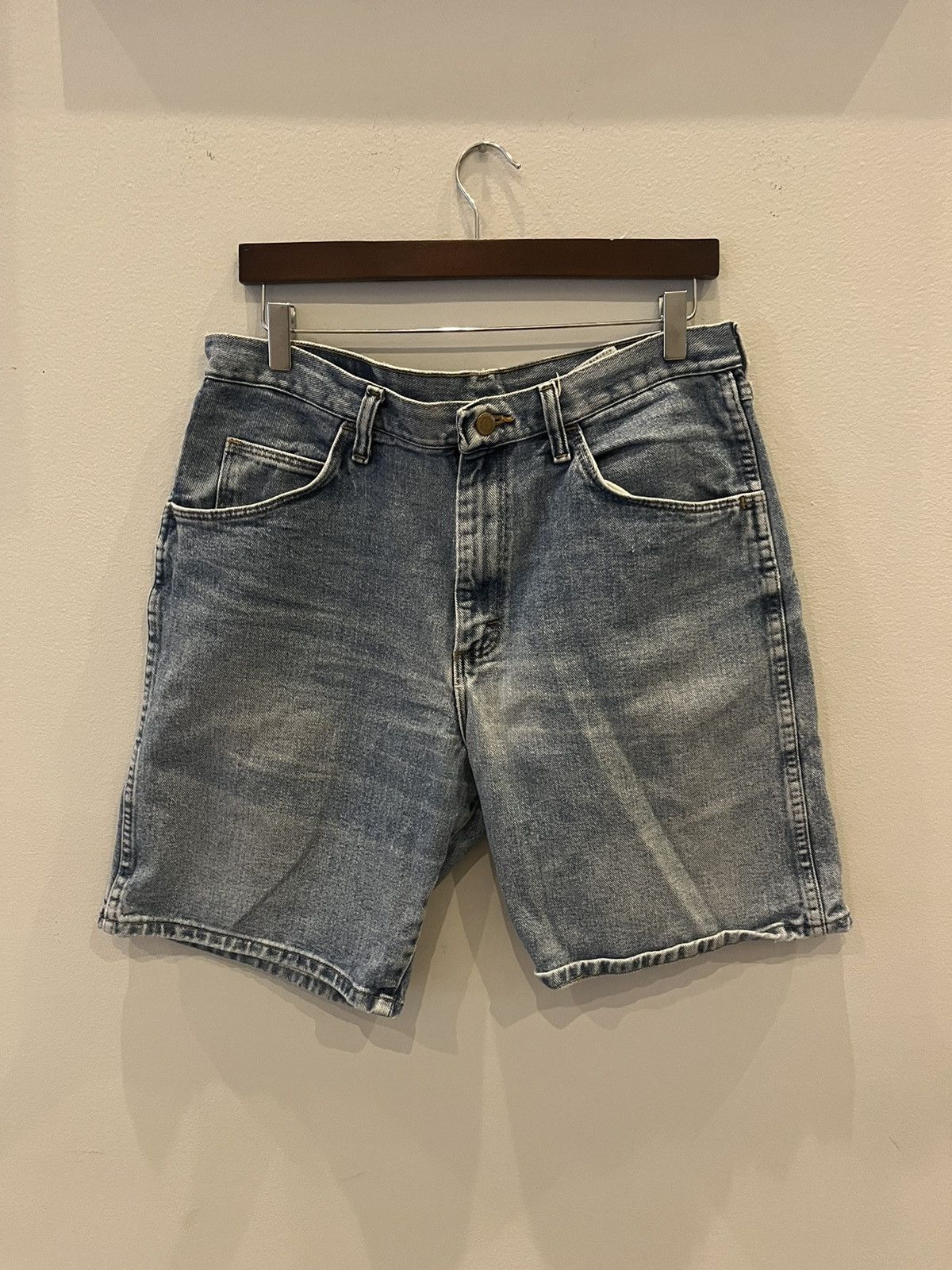 Japanese Brand × Vintage × Wrangler Wrangler Denim Jean Shorts Size US 33 - 1 Thumbnail