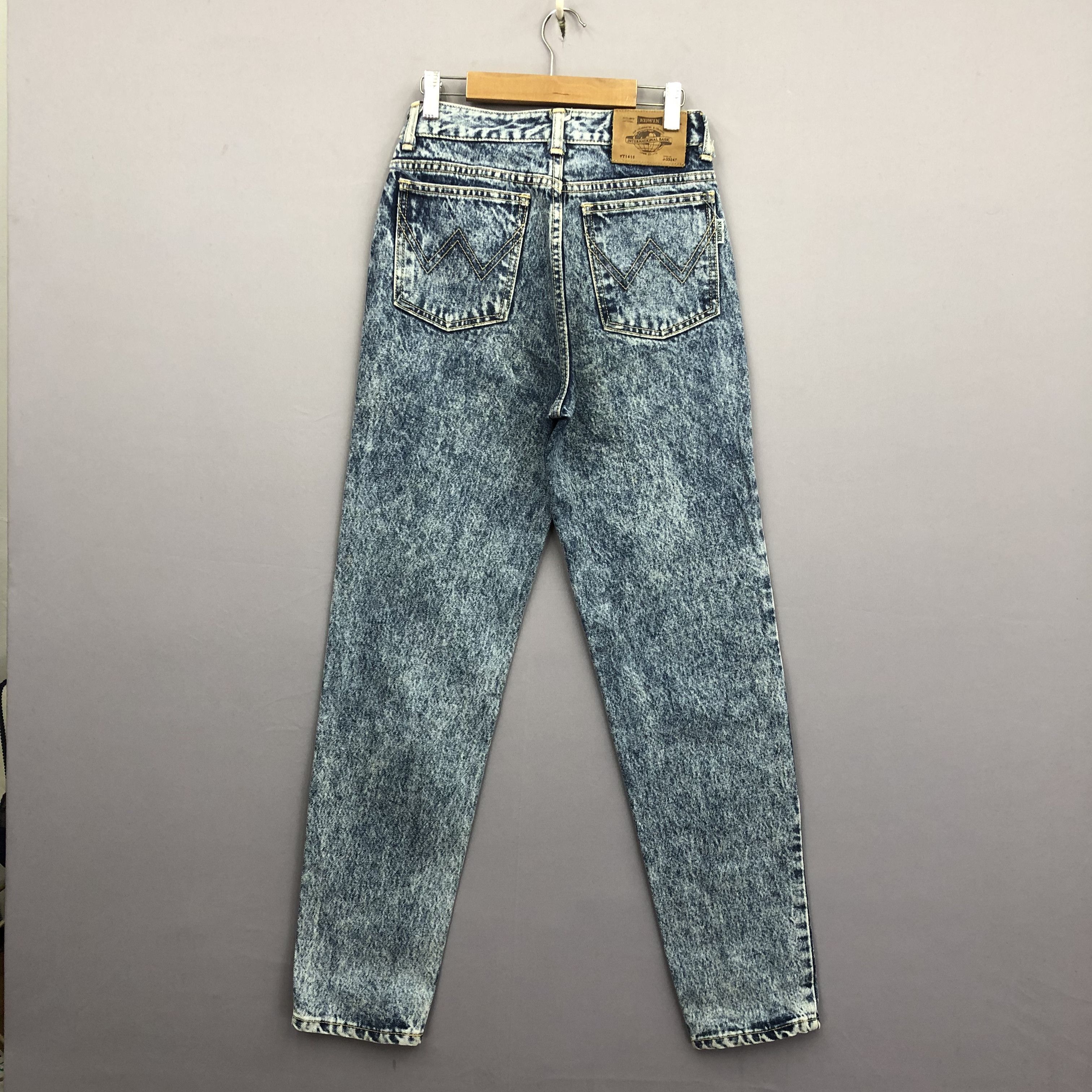 Japanese Brand Vintage 90s Edwin Acid Wash Jeans Japanese Grunge Denim Size 24" / US 00 / IT 34 - 2 Thumbnail