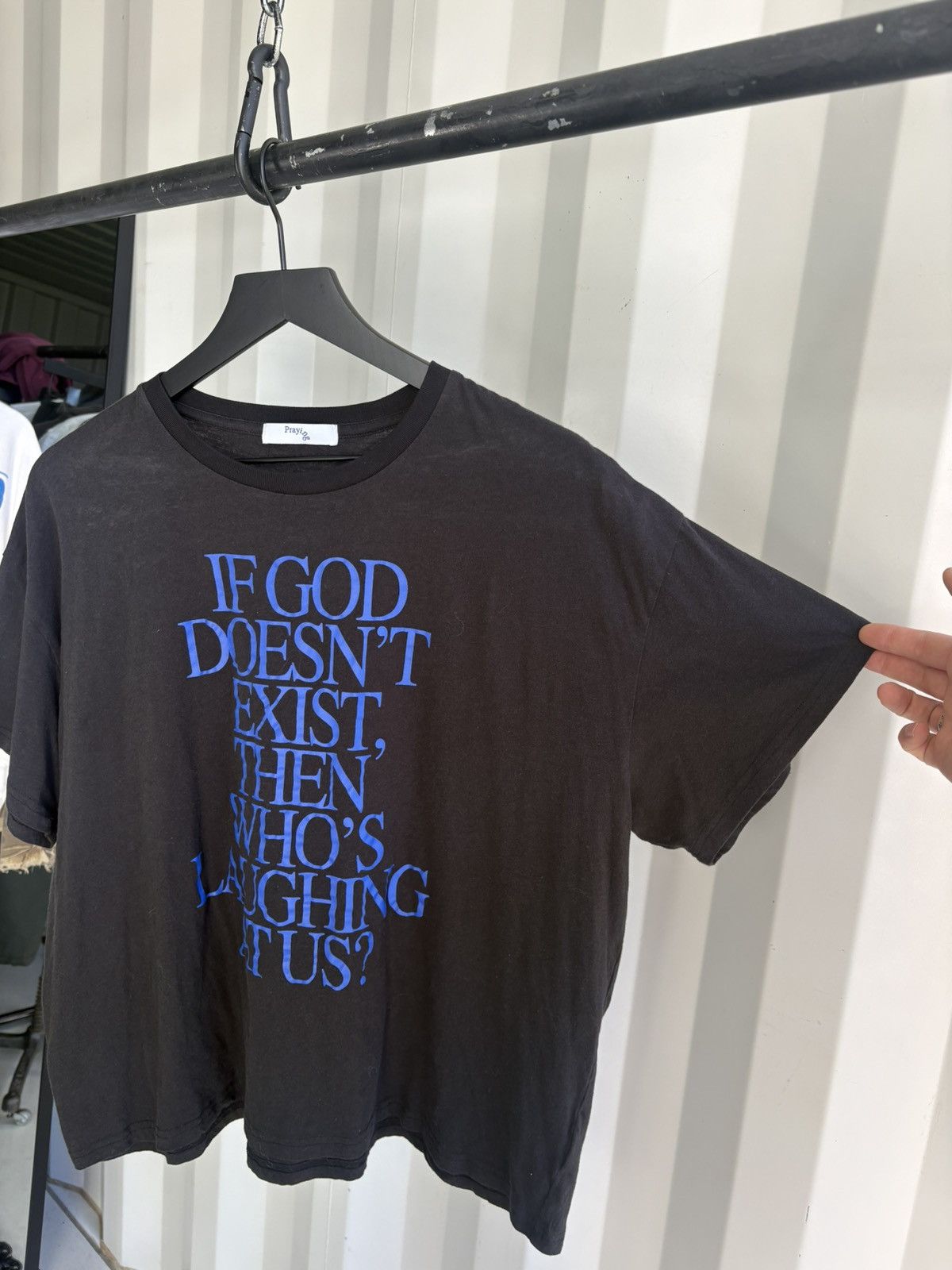 Praying If God Doesn’t Exist Who’s Laughing At Us? Shirt Grunge Band Size US L / EU 52-54 / 3 - 2 Thumbnail