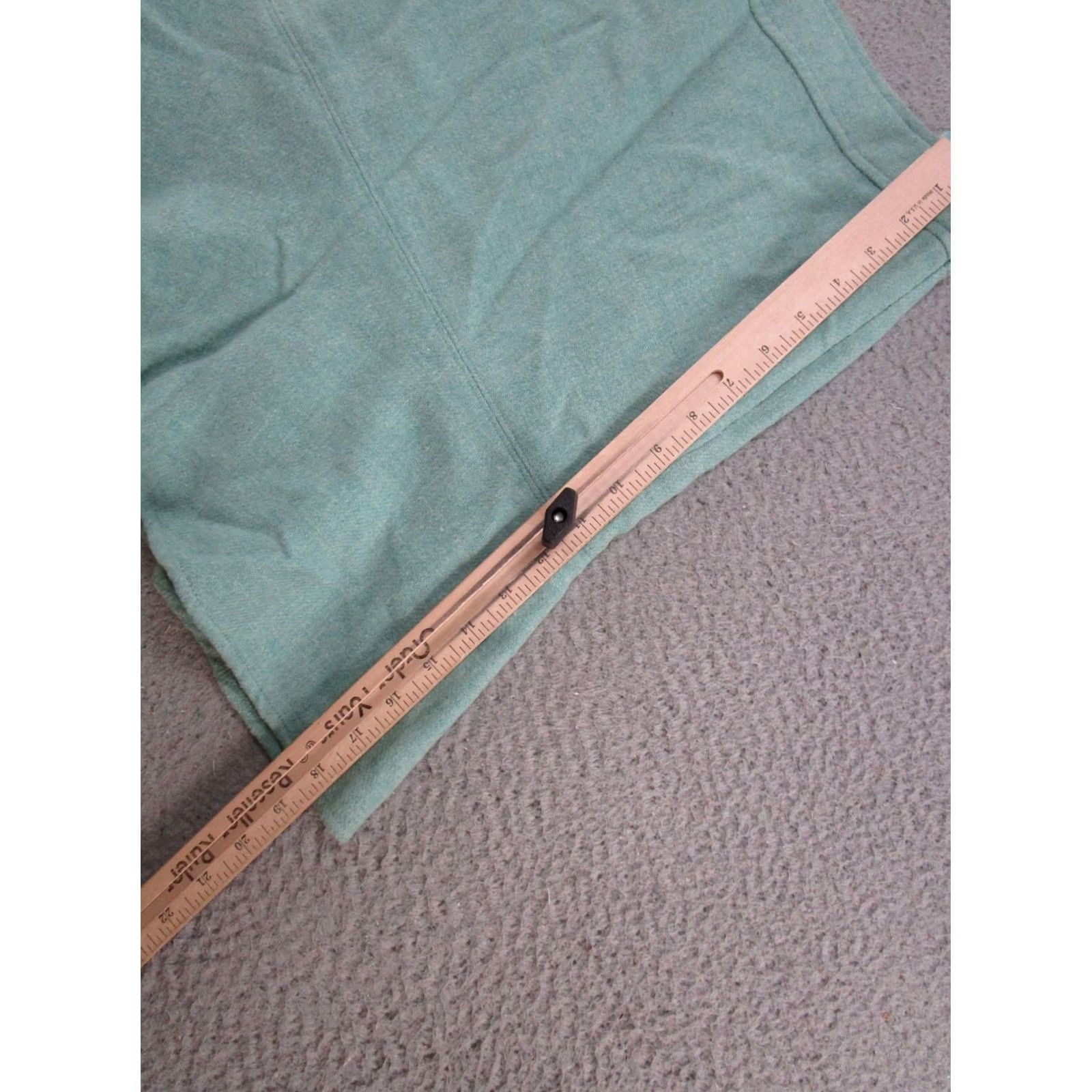 Gap VINTAGE Gap Teal Blue Mini Wool Skirt Size 10 Preppy Style Women Short Lined Spring Fall Mens Womens Size 32" / US 10 / IT 46 - 5 Thumbnail