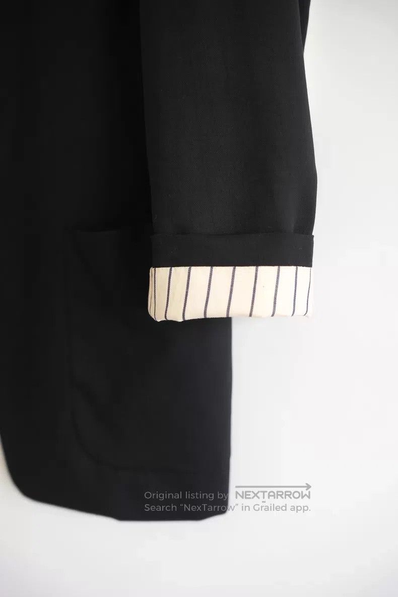 Yohji Yamamoto Yohji Yamamoto size s 93ss white stripe patchwork blazer Size 38S - 4 Thumbnail