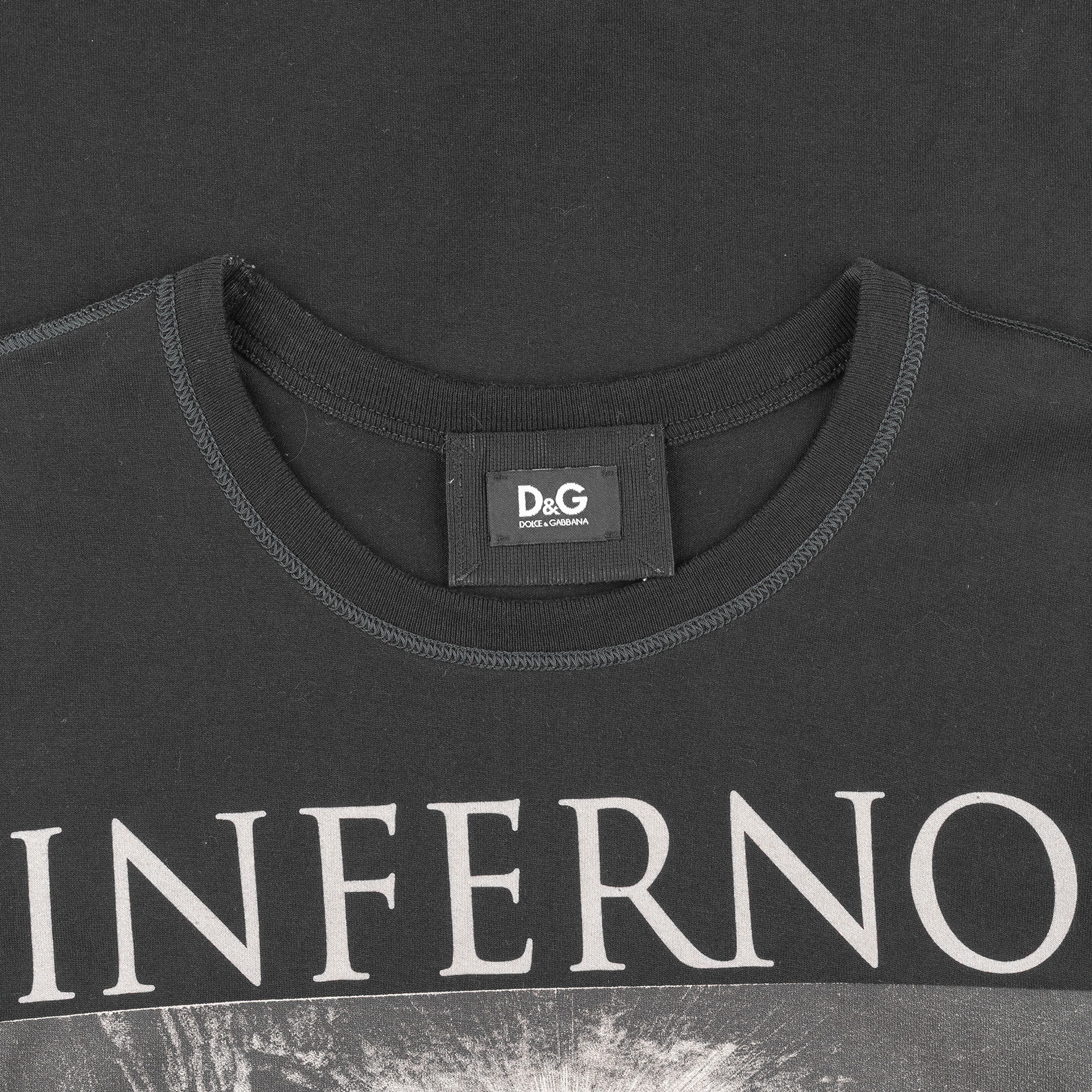 Dolce & Gabbana Dolce & Gabbana Inferno Canto Nono Black T-Shirt (M) Size US S / EU 44-46 / 1 - 3 Thumbnail