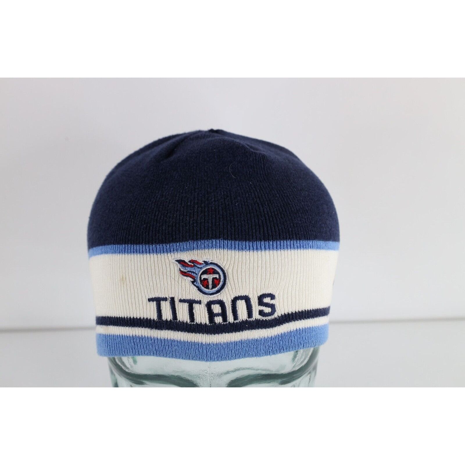 Reebok × Vintage Vintage Reebok Distressed Tennessee Titans Football Beanie Size ONE SIZE - 1 Thumbnail