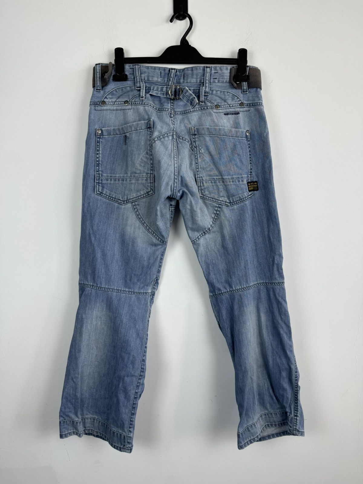 G-Star Vintage Rare G-Star Raw Faded Cargo Denim Jeans Y2K Style Size US 32 / EU 48 - 3 Thumbnail
