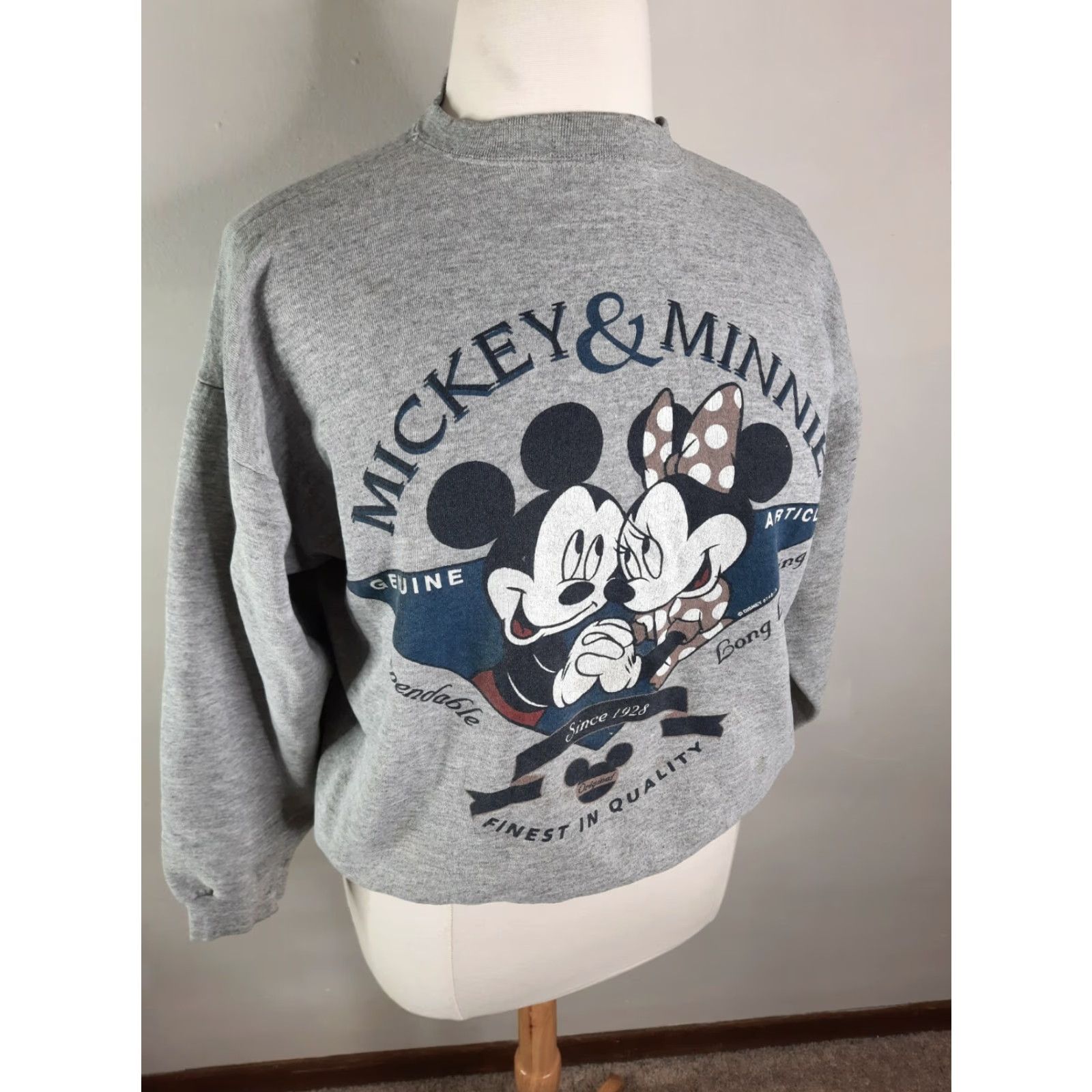 Vintage VINTAGE Unlimited Disney Mickey And Minnie Crewneck Sweatshirt XL USA Distressed Shirt Adults L/XL Gray 1990s Accessories Mens Size L / US 10 / IT 46 - 6 Thumbnail