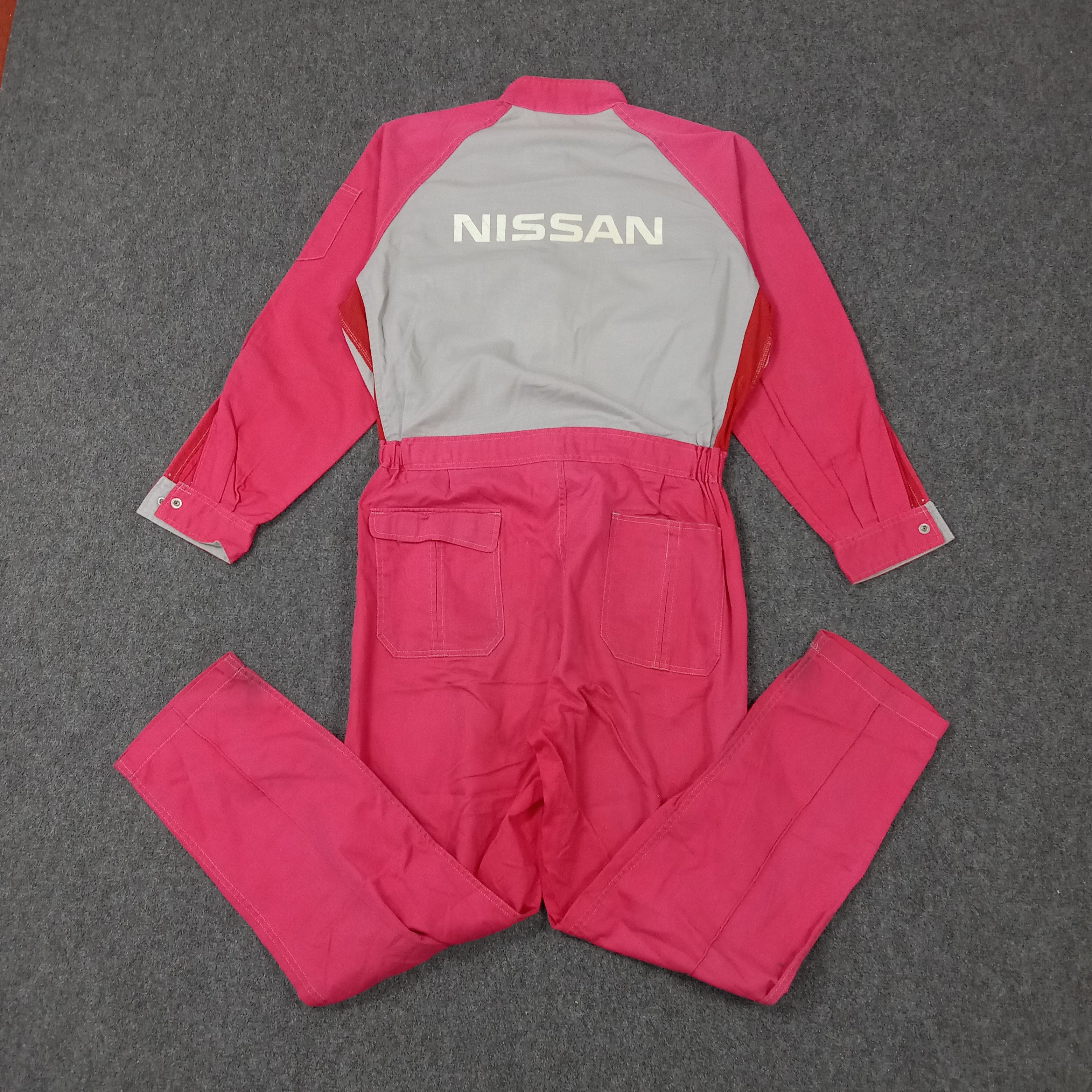 Japanese Brand × Vintage Nissan Japanese Racing Team Workwear Coverall Jacket Size US M / EU 48-50 / 2 - 1 Thumbnail