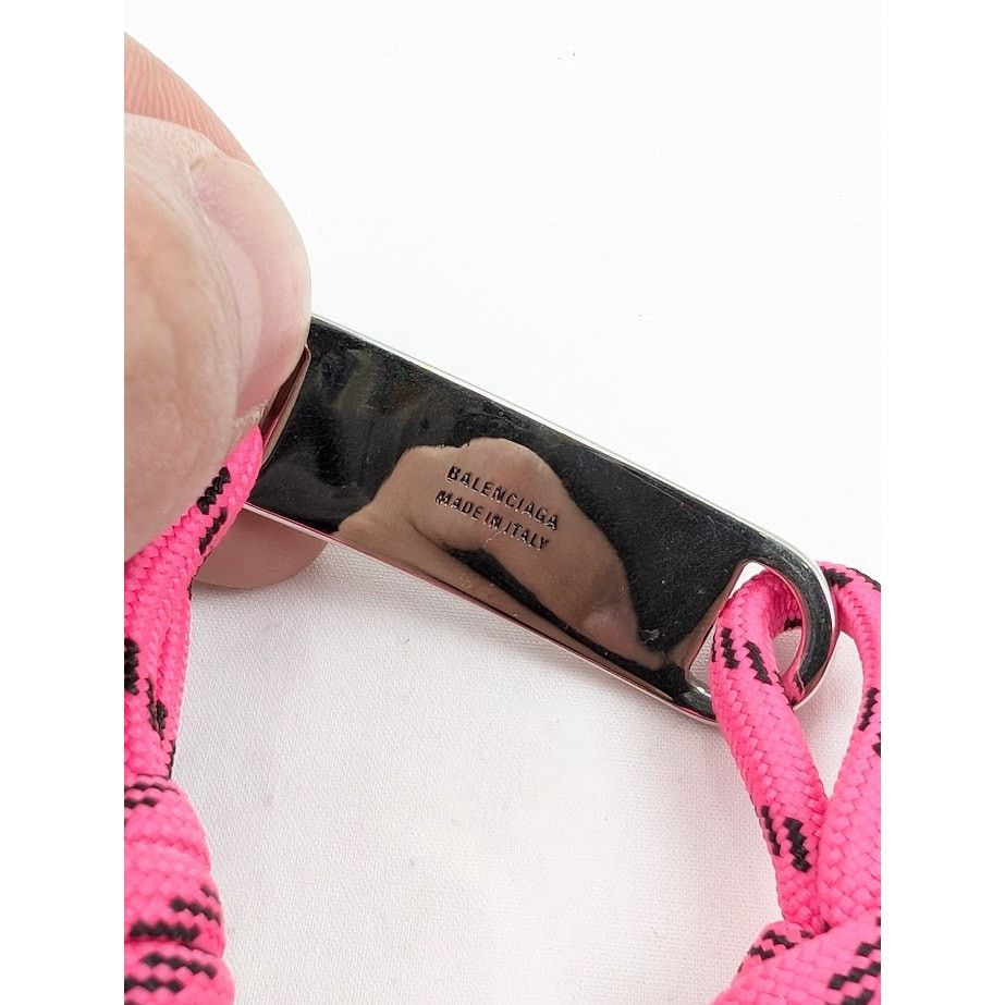 Balenciaga o1rshd1 Size: OS / Logo Bracelet in Pink Size ONE SIZE - 7 Thumbnail