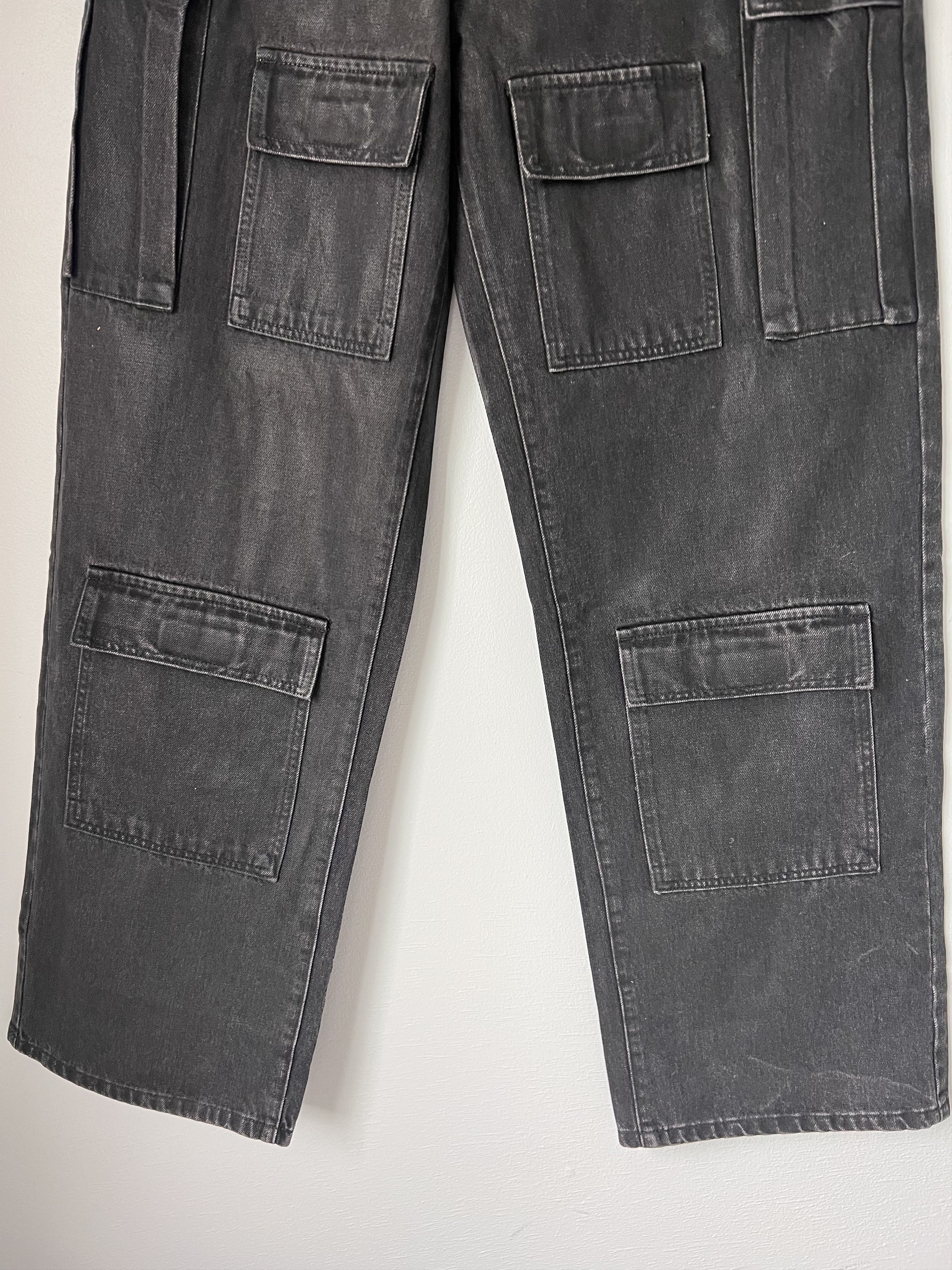 Who Decides War Who Decides War Waxed Cargo Pants in Black Size US 34 / EU 50 - 3 Thumbnail