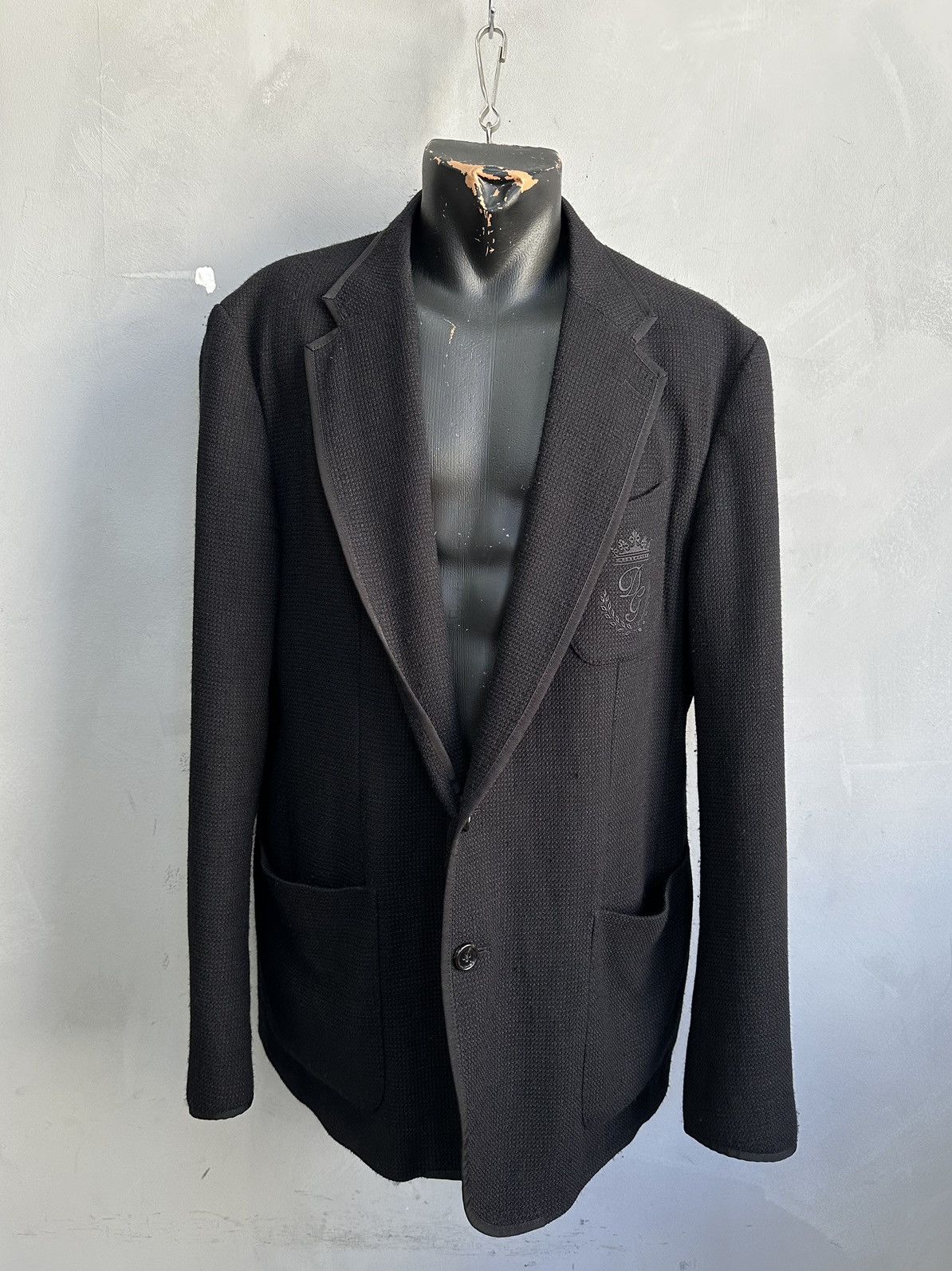 Dolce & Gabbana Lana Dolce Gabbana Blazer Luxury Big Logo Jacket Y2k Size US L / EU 52-54 / 3 - 1 Thumbnail