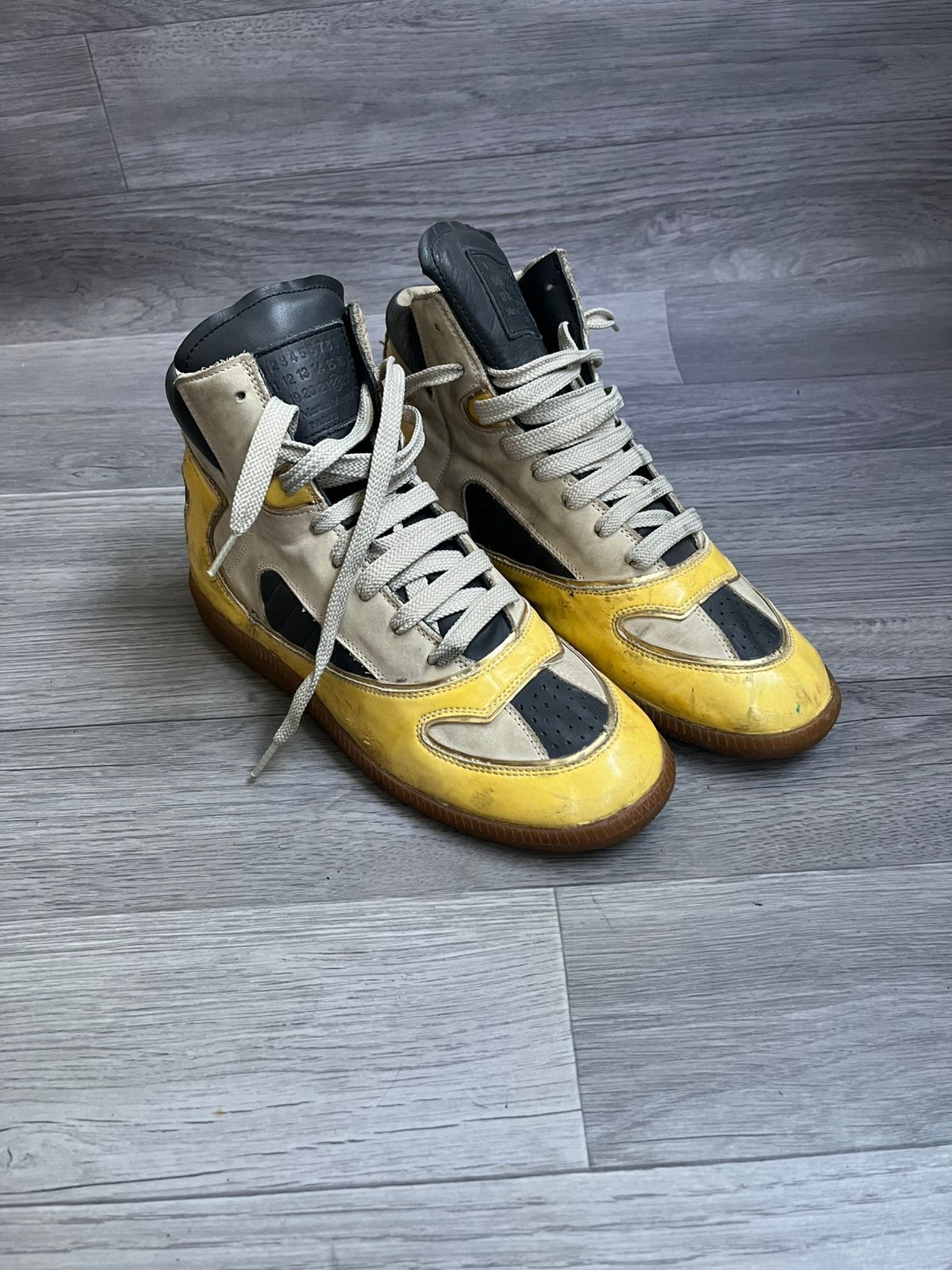 Maison Margiela Maison Margiela FW 12 Replica Hi Top Gat Sneakers Sz 38.5 Size US 8.5 / IT 38.5 - 1 Thumbnail