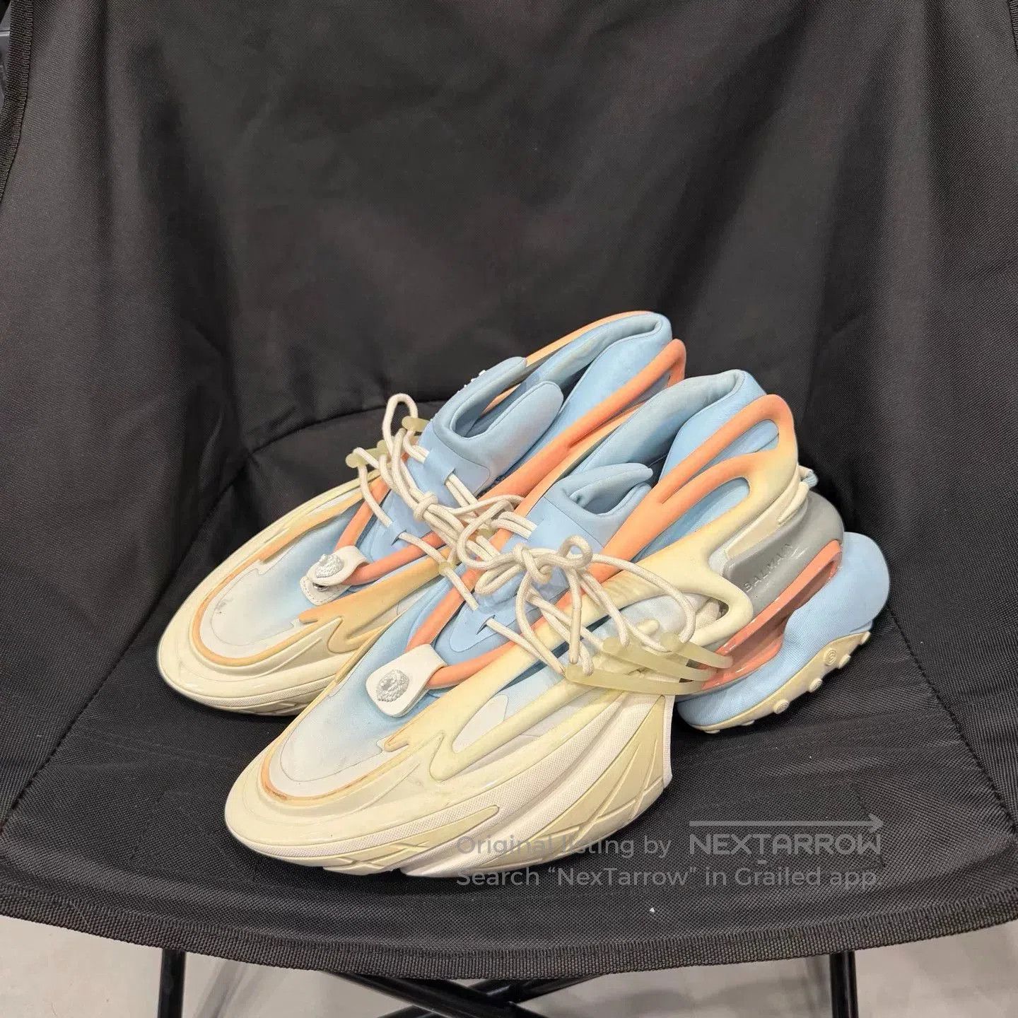 Balmain BALMAIN Unicorn Lace-Up Low-Top. Size US 12 / EU 45 - 1 Thumbnail