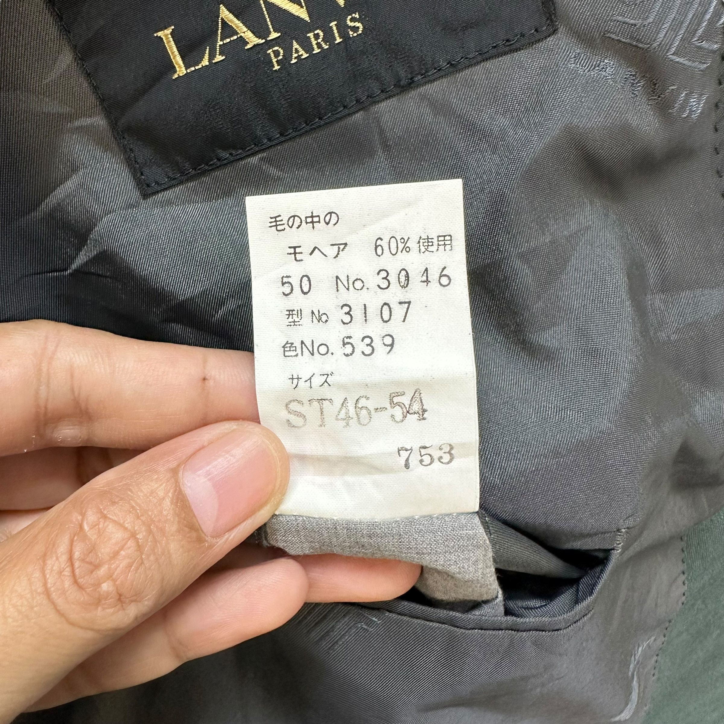 Lanvin LANVIN Double Breast Green Blazers Suit Jacket #A44-1033 Size 44R - 9 Thumbnail