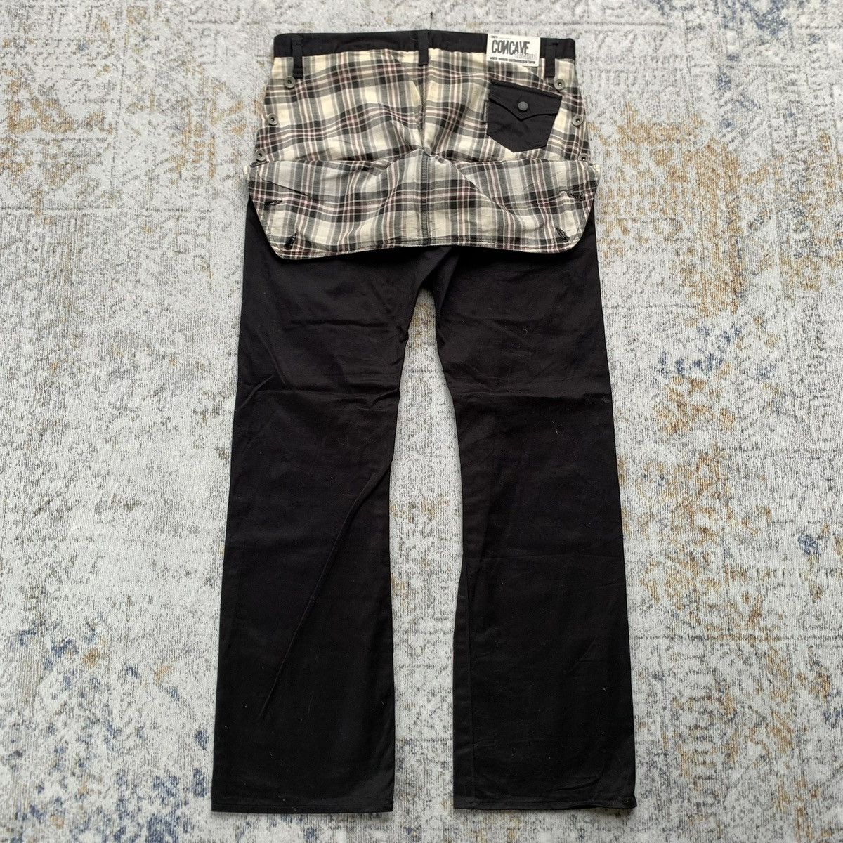 Japanese Brand × Vintage 2000s CNCV Concave Attempt Japanese Brand Double Layer Pants Size US 34 / EU 50 - 1 Thumbnail