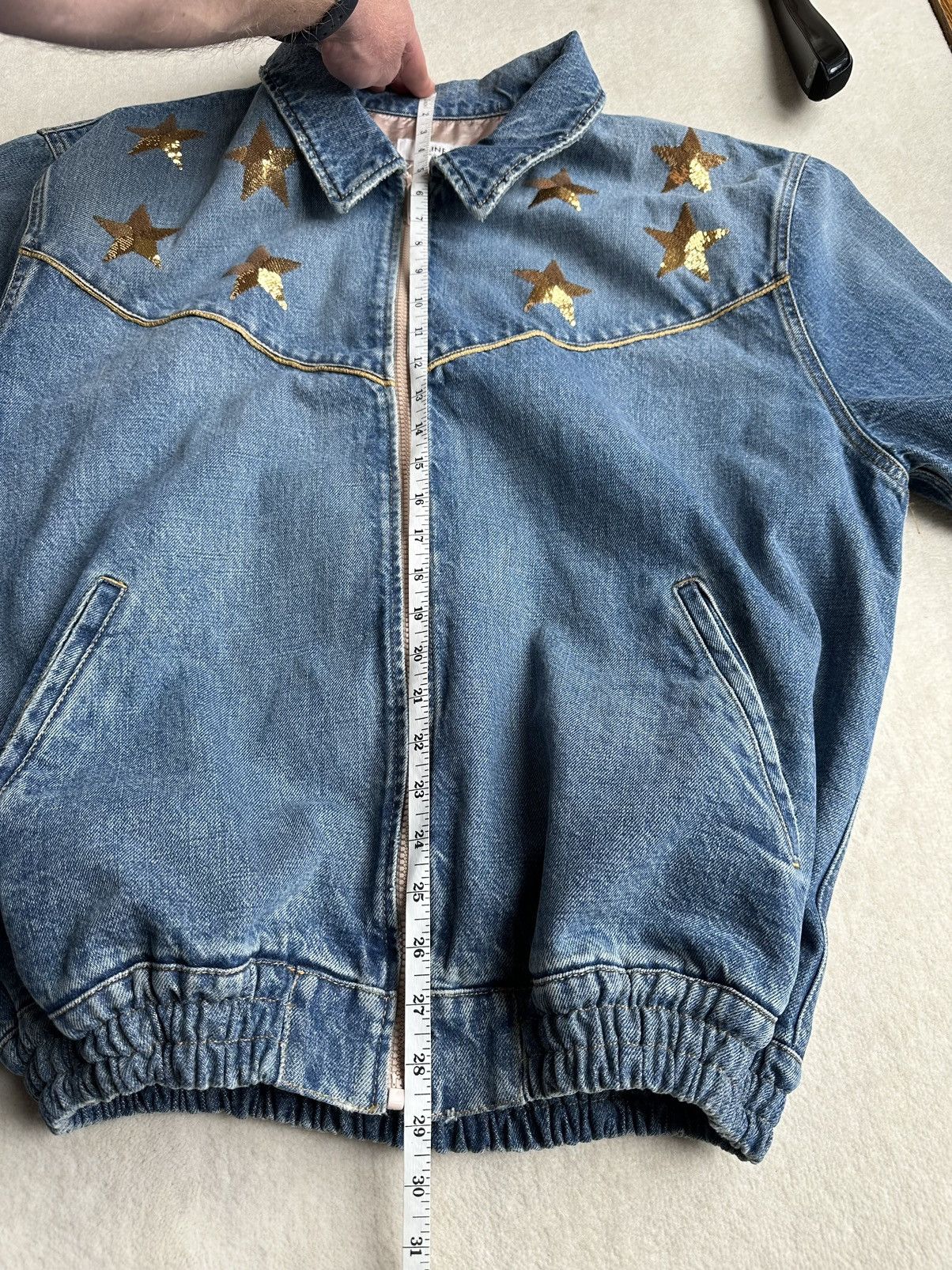 Celine SS22 Celine embroidered star denim jacket union wash XL Size US XL / EU 56 / 4 - 10 Thumbnail