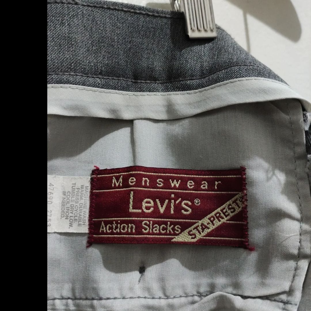 Levi's × Levi's Vintage Clothing Vintage 80s Levis action slacks Size US 32 / EU 48 - 4 Thumbnail