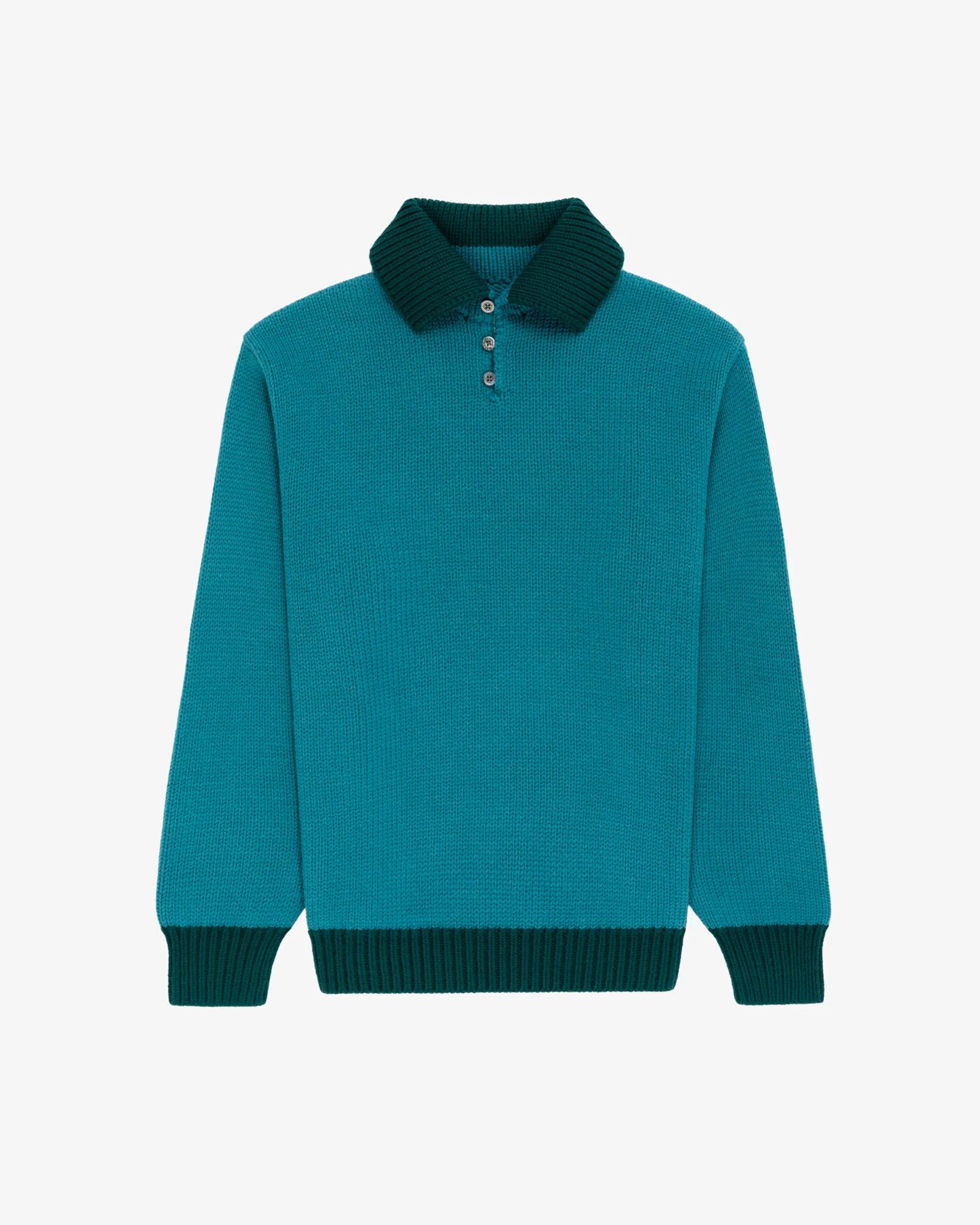 Aime Leon Dore Blue Button Turtleneck Size US M / EU 48-50 / 2 - 1 Thumbnail