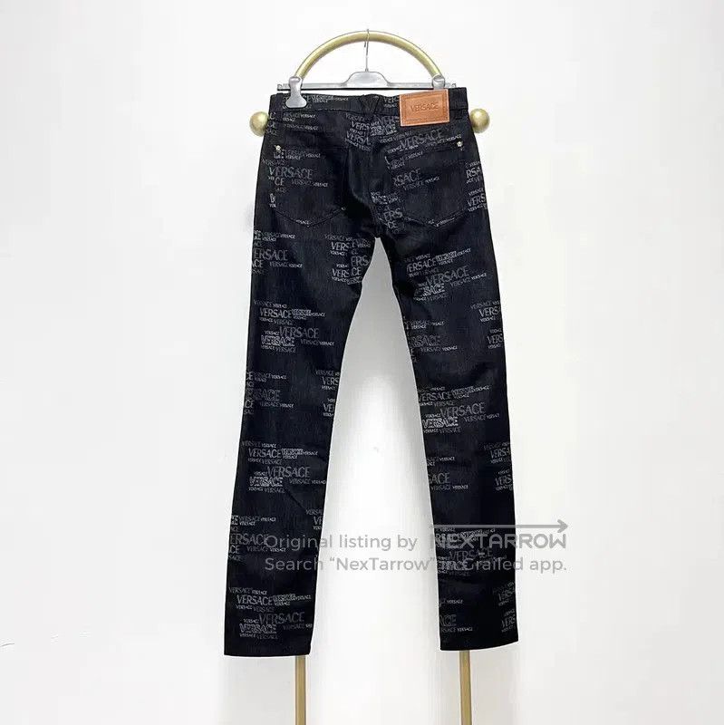 Versace Versace Black Cotton Blend Casual Pants for Men . Size US 32 / EU 48 - 4 Thumbnail