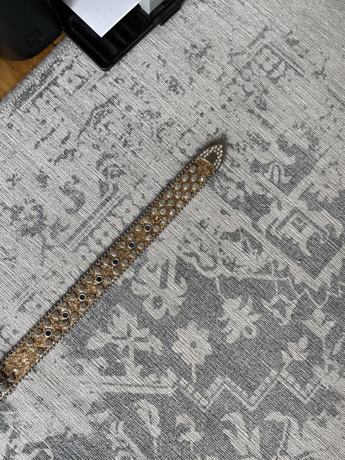 Other Y2K Vintage Avant Garde Belt Rhinestones Skulls Japanese Size ONE SIZE - 10 Thumbnail