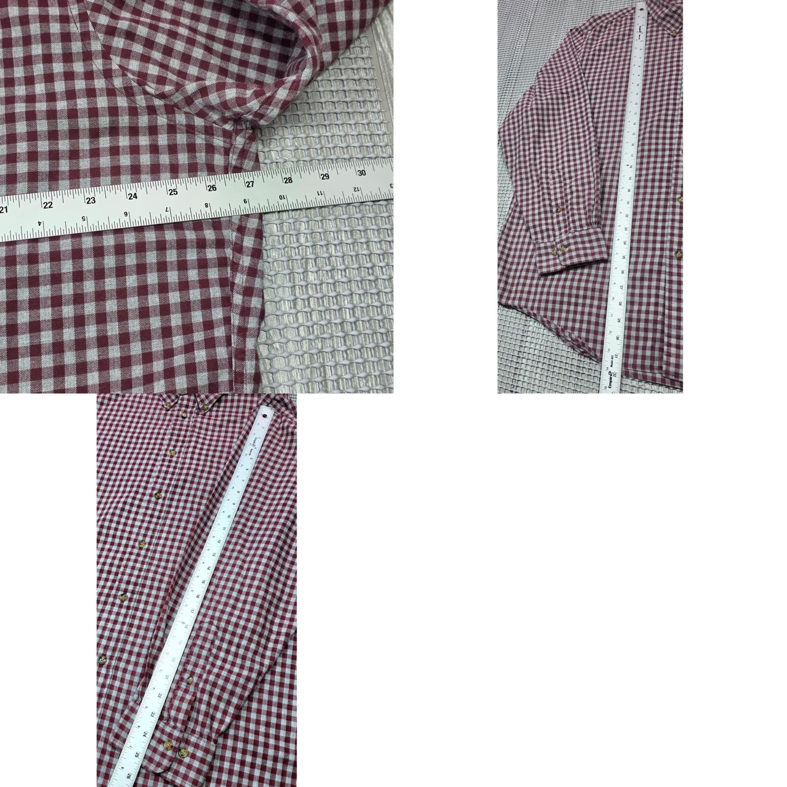Brooks Brothers Brooks Brothers Button-Up Shirt Long Sleeve 2XL Mens Check Gingham Red Gray Cotton Button-Down Collar Classic Regent Size US XXL / EU 58 / 5 - 8 Thumbnail