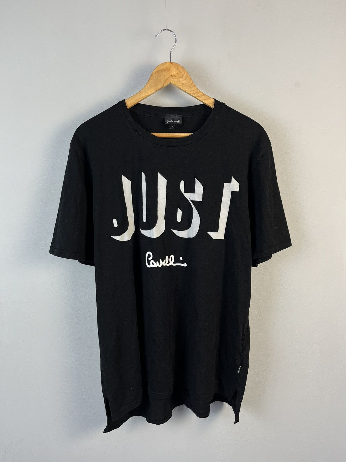 Just Cavalli Luxury Roberto Cavalli Just Cavalli Big Logo Luxury Short Sleeve Tee Shirt Grailed