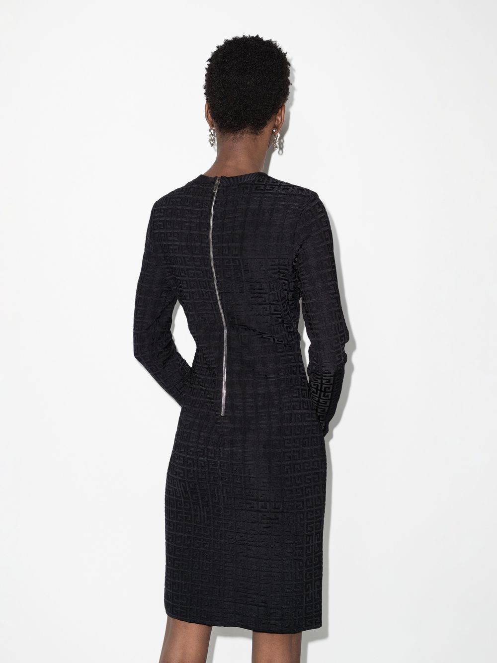 Givenchy o1y0925 Midi Dress in Black Size S / US 4 / IT 40 - 4 Thumbnail