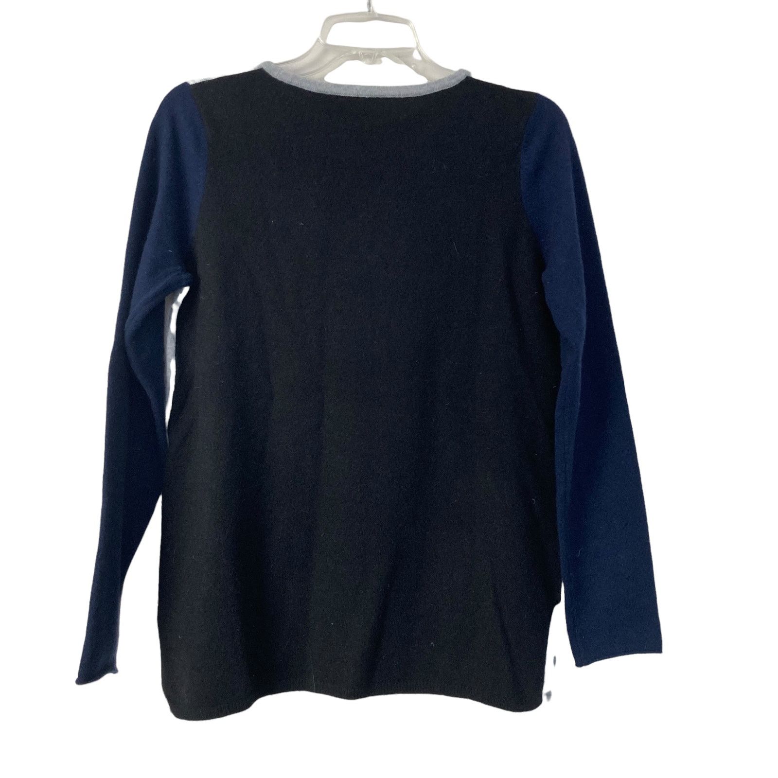 Other PROJECT Colorblock Gray Black Blue 100% Cashmere Sweater M Size M / US 6-8 / IT 42-44 - 5 Thumbnail
