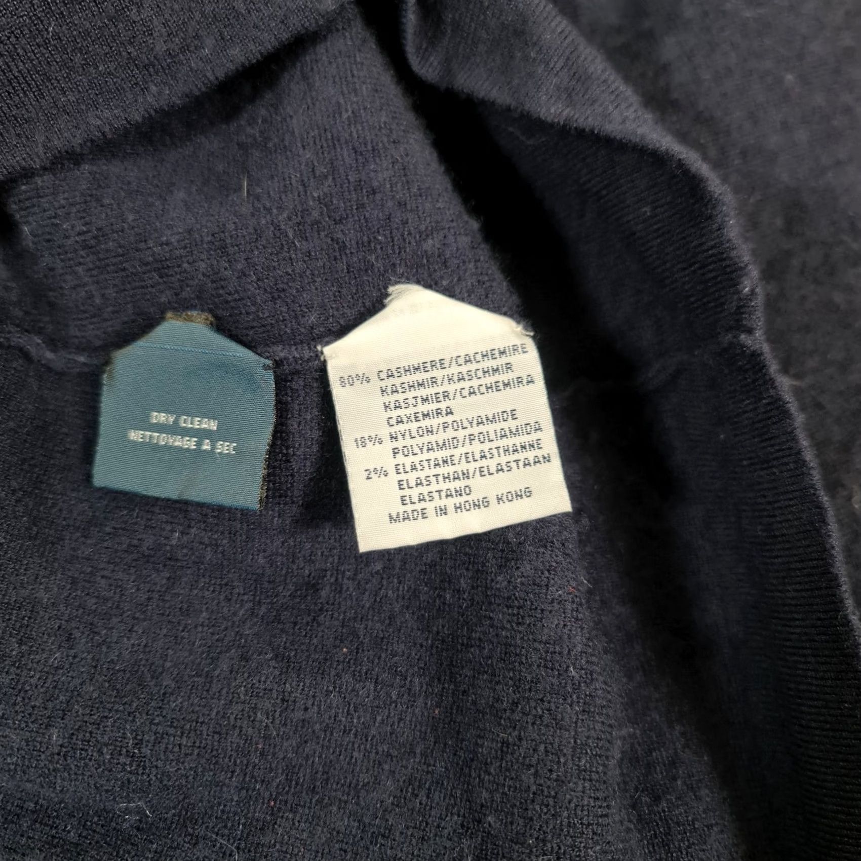 Polo Ralph Lauren VINTAGE Polo Ralph Lauren Cardigan Mens Jumper Navy Blue 2XL Cashmere Knit Pocketed Winter Shawl Neck Casual Mens Size US XXL / EU 58 / 5 - 8 Thumbnail