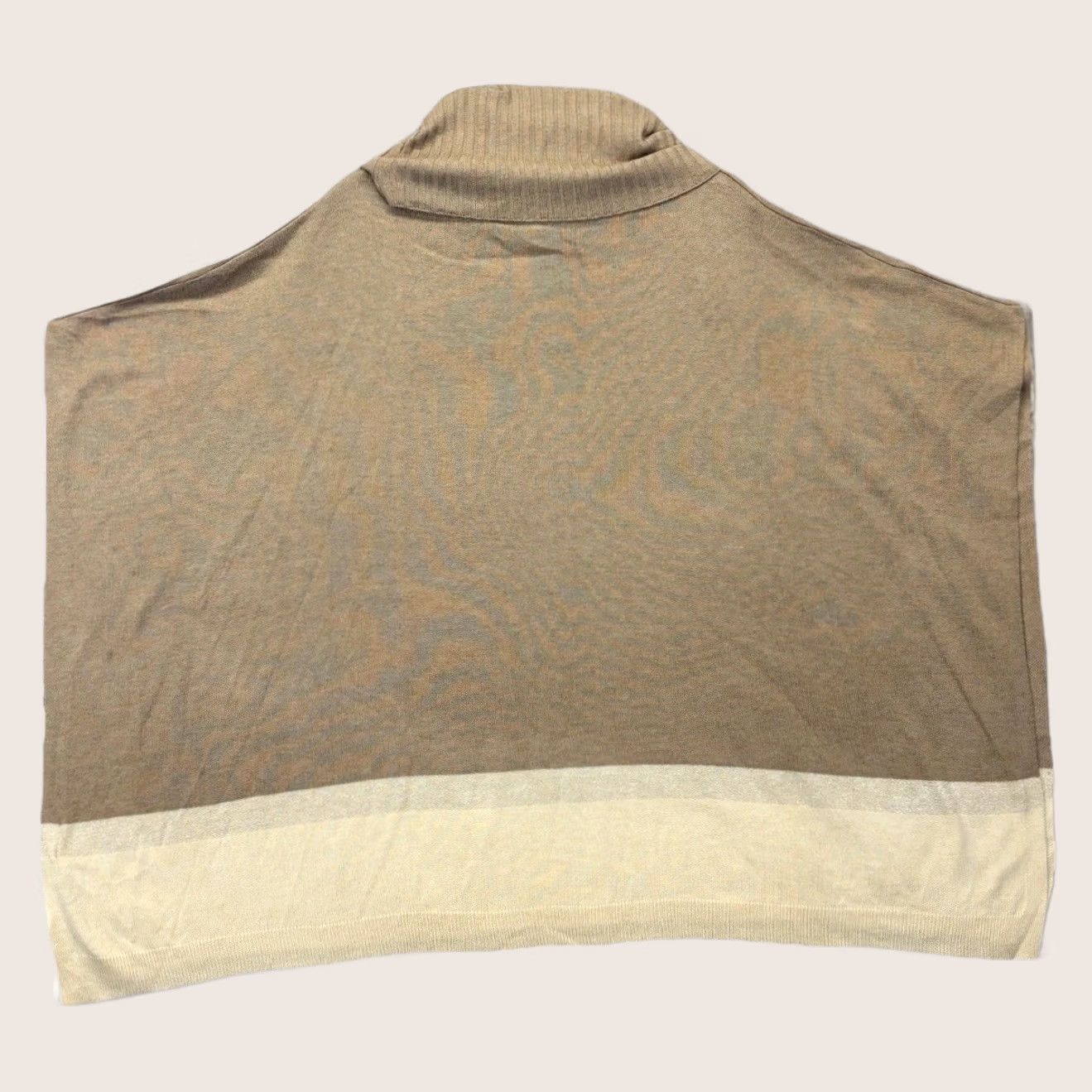 Vintage Joules Kari Knitted Poncho One Size In Sand Cowl Neck New With Defects New Size ONE SIZE - 1 Thumbnail