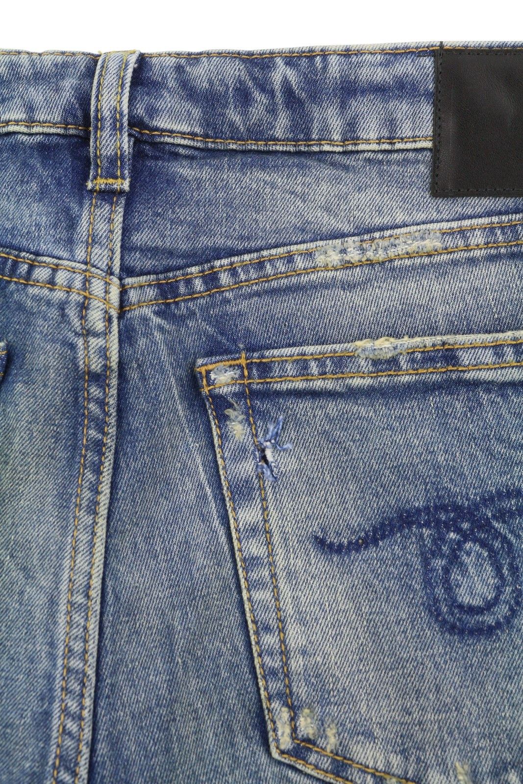 R13 BOY STRAIGHT 29 Kelly Faded Blue RRP699 87177 Size 29" - 12 Thumbnail