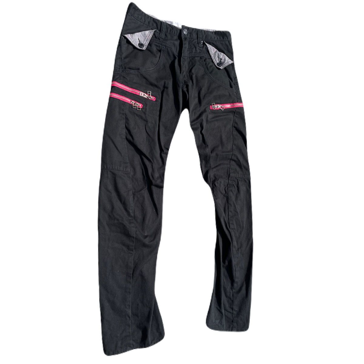 If Six Was Nine 2000s Japanese archive Vkei Articulated Panel Zip Pants Y2K Size US 30 / EU 46 - 3 Thumbnail
