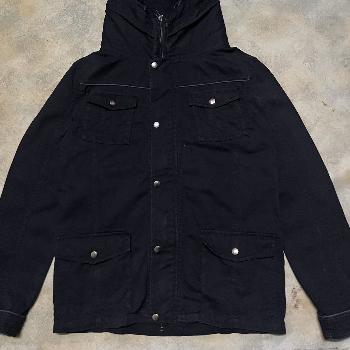 Japanese Brand Clone Devgru Japanese Brand Parka Black Jacket Size US L / EU 52-54 / 3 - 3 Thumbnail